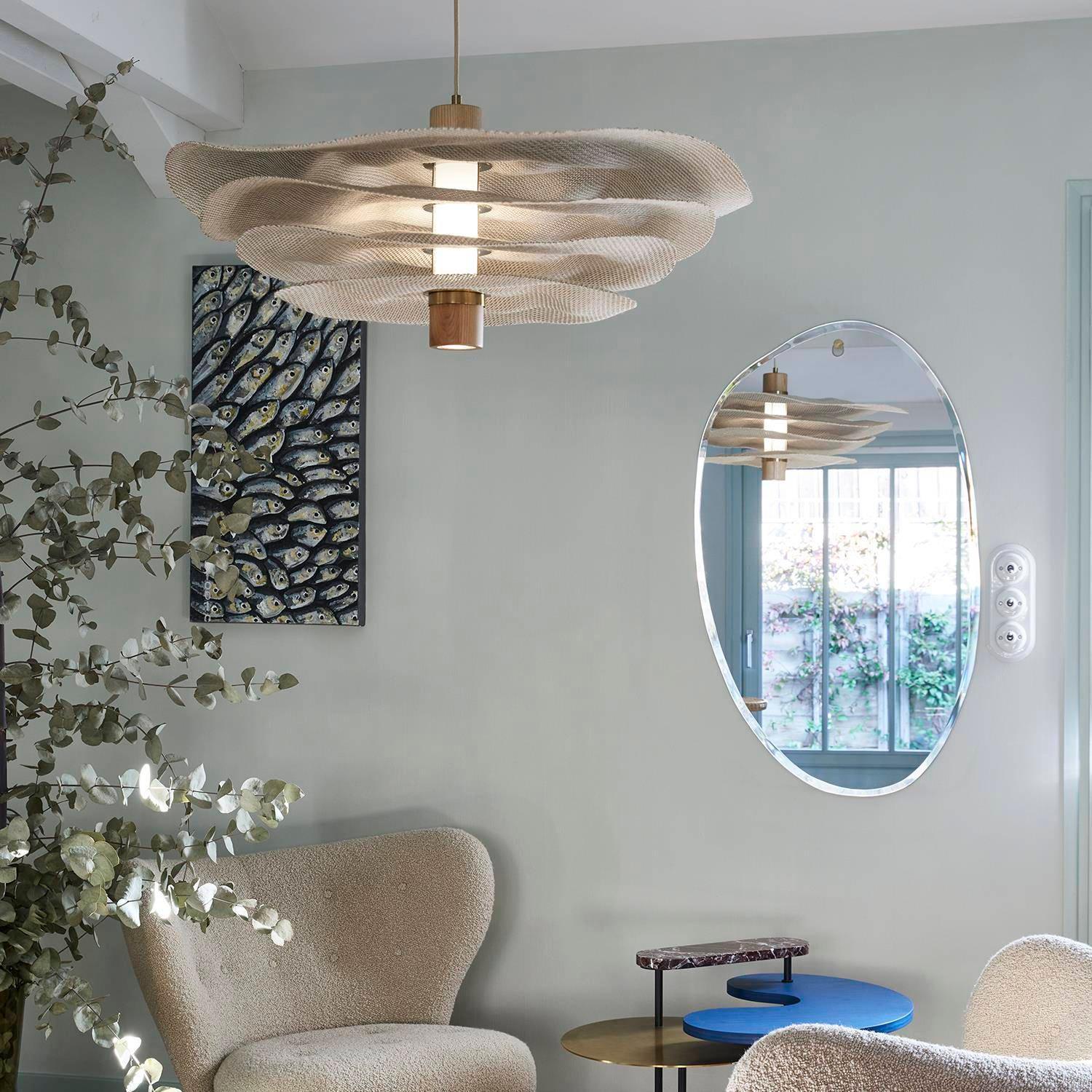 Lampa wisząca RIVAGE 2L beżowy len Market Set Eye on Design