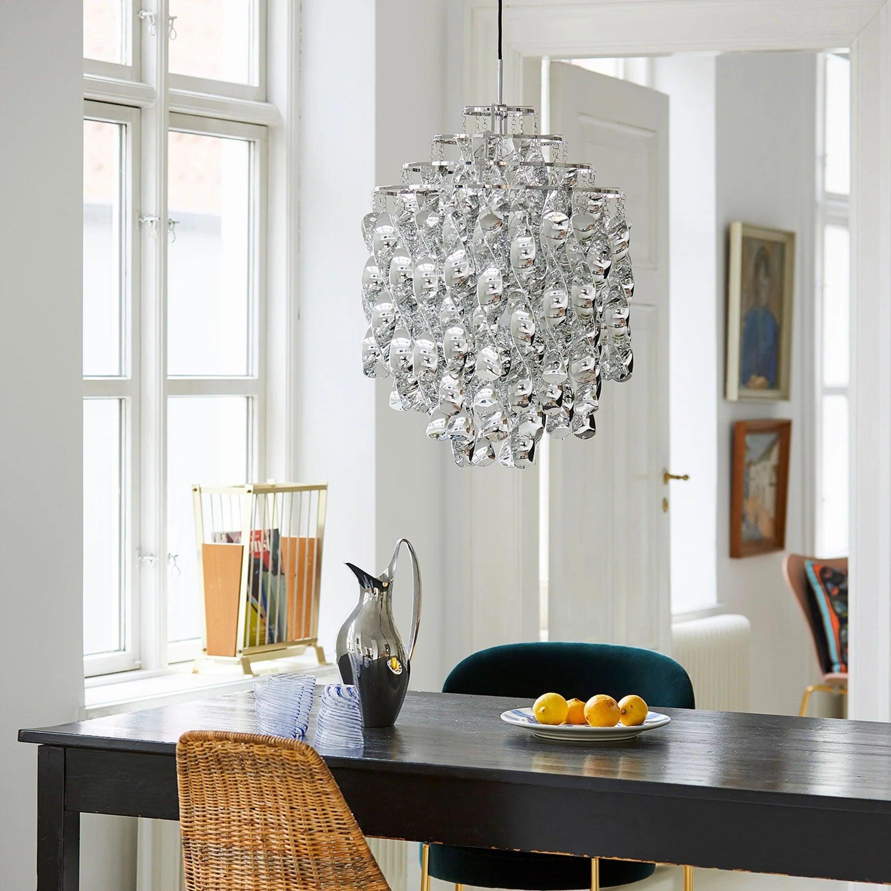 Lampa wisząca SPIRAL SP01 srebrny Verpan Eye on Design