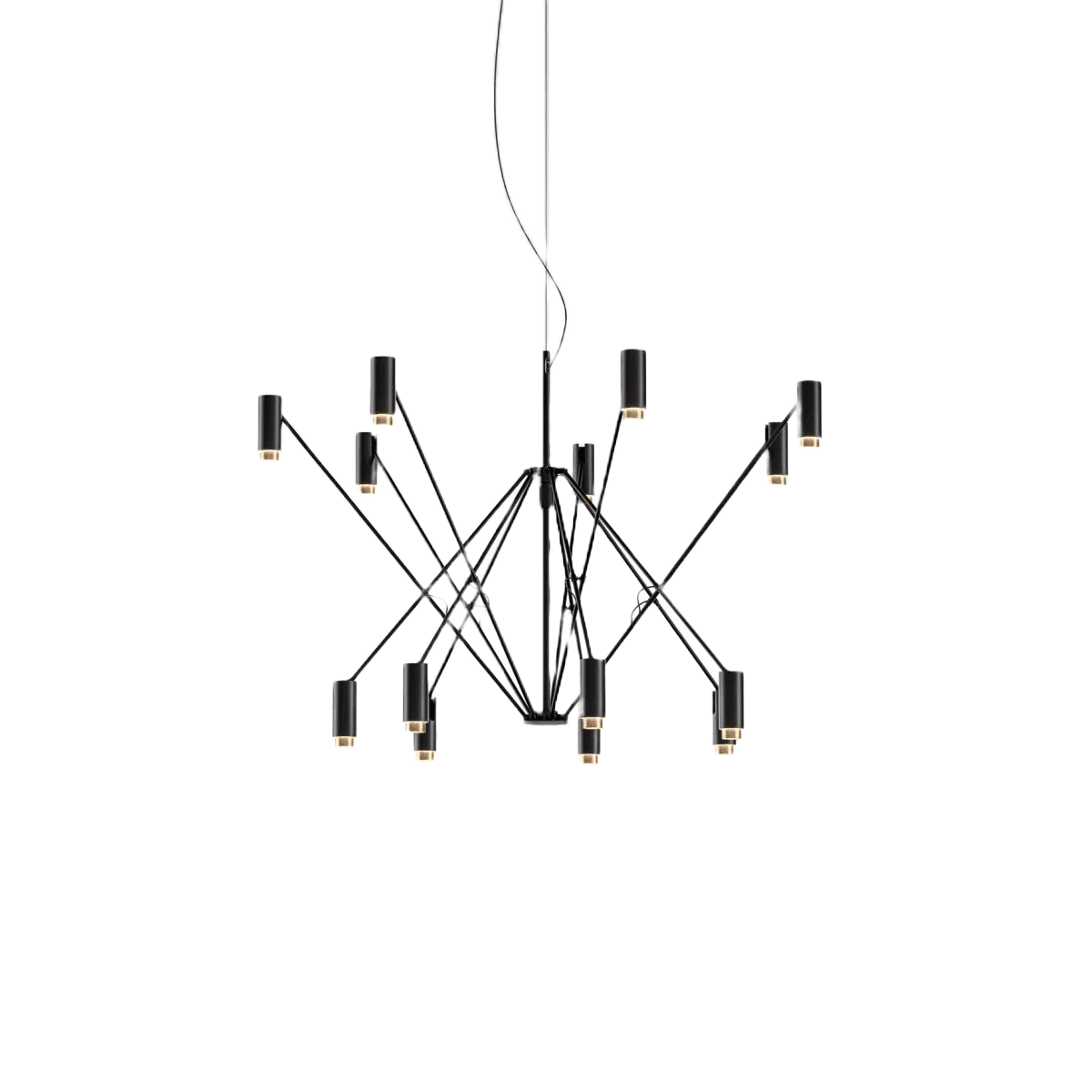 Lampa wisząca THE W czarny ze złotym - poekspozycyjna Marset Eye on Design