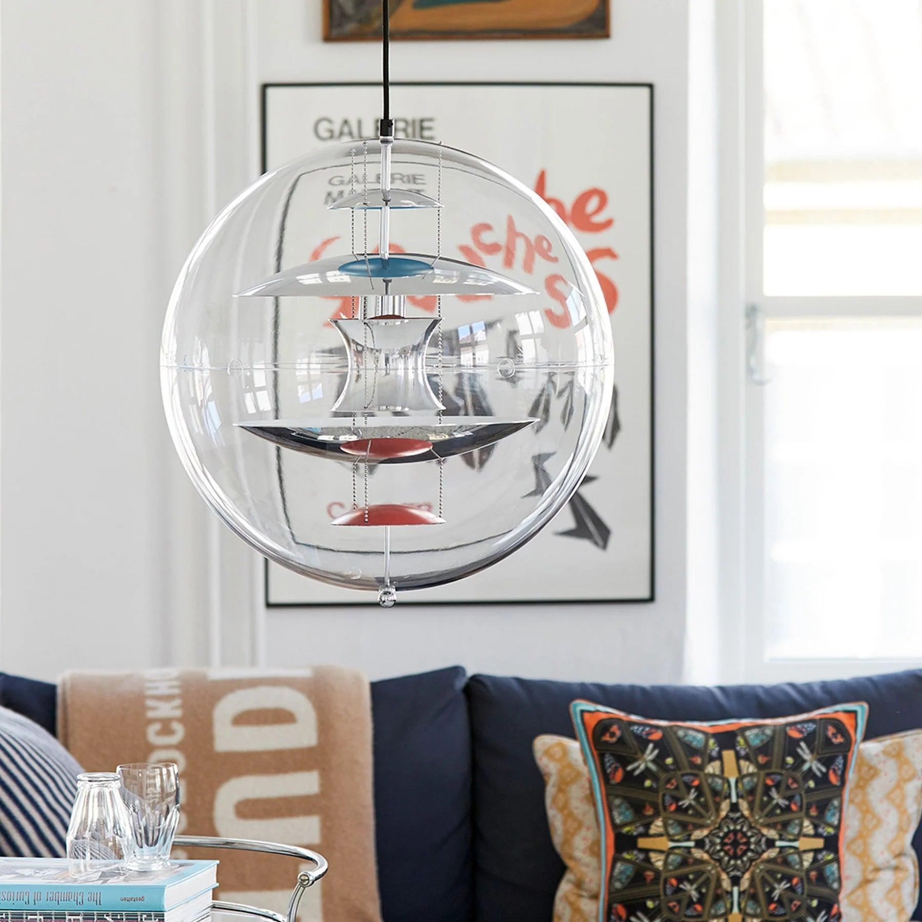 Lampa wisząca VP GLOBE srebrny Verpan Eye on Design