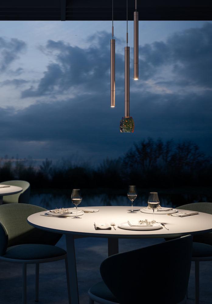 Lampa wisząca zewnętrzna TENEBRA BATTERY czarny Contardi Eye on Design