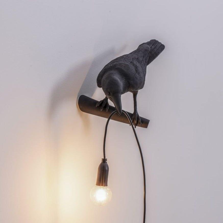 Lampa zewnętrzna BIRD LOOKING LEFT czarny Seletti Eye on Design