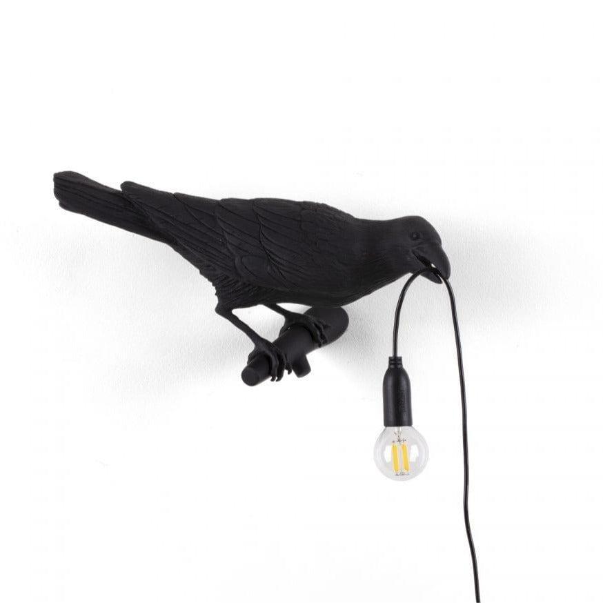 Lampa zewnętrzna BIRD LOOKING RIGHT czarny Seletti Eye on Design