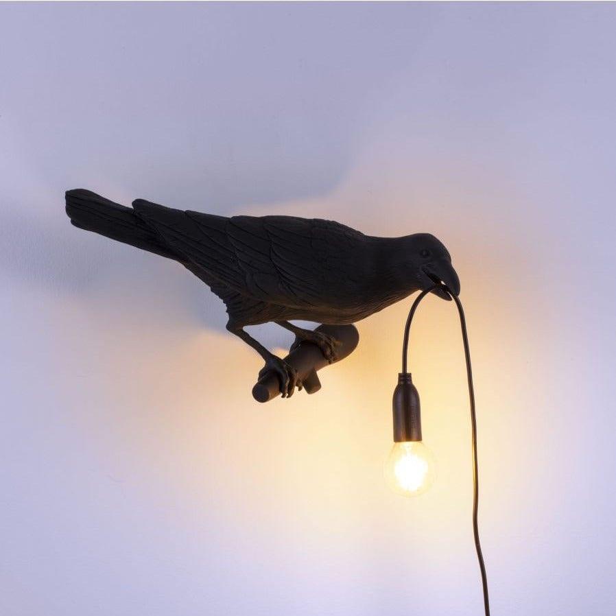 Lampa zewnętrzna BIRD LOOKING RIGHT czarny Seletti Eye on Design