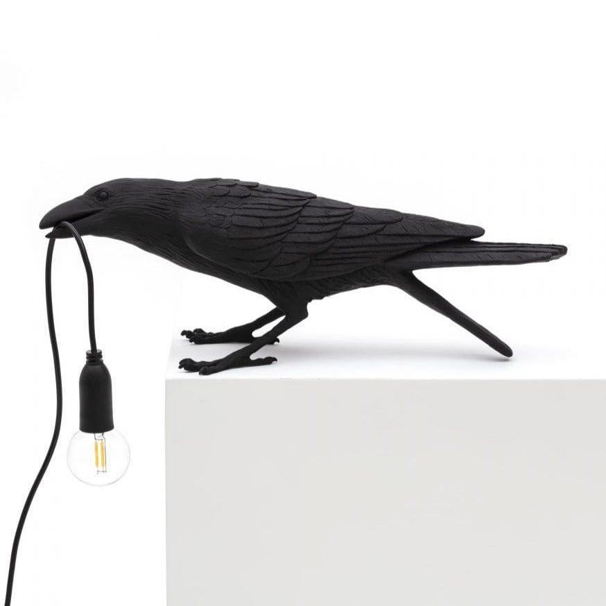 Lampa zewnętrzna BIRD PLAYING czarny Seletti Eye on Design