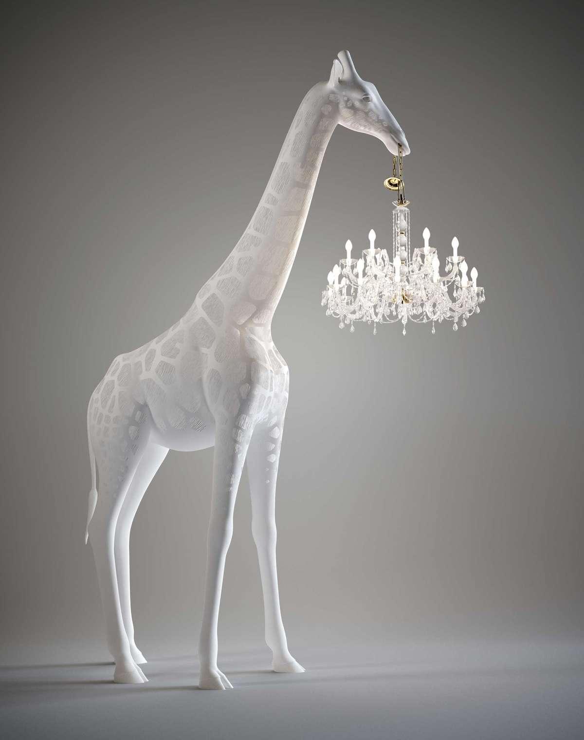 Lampa zewnętrzna GIRAFFE IN LOVE XL biała Qeeboo Eye on Design