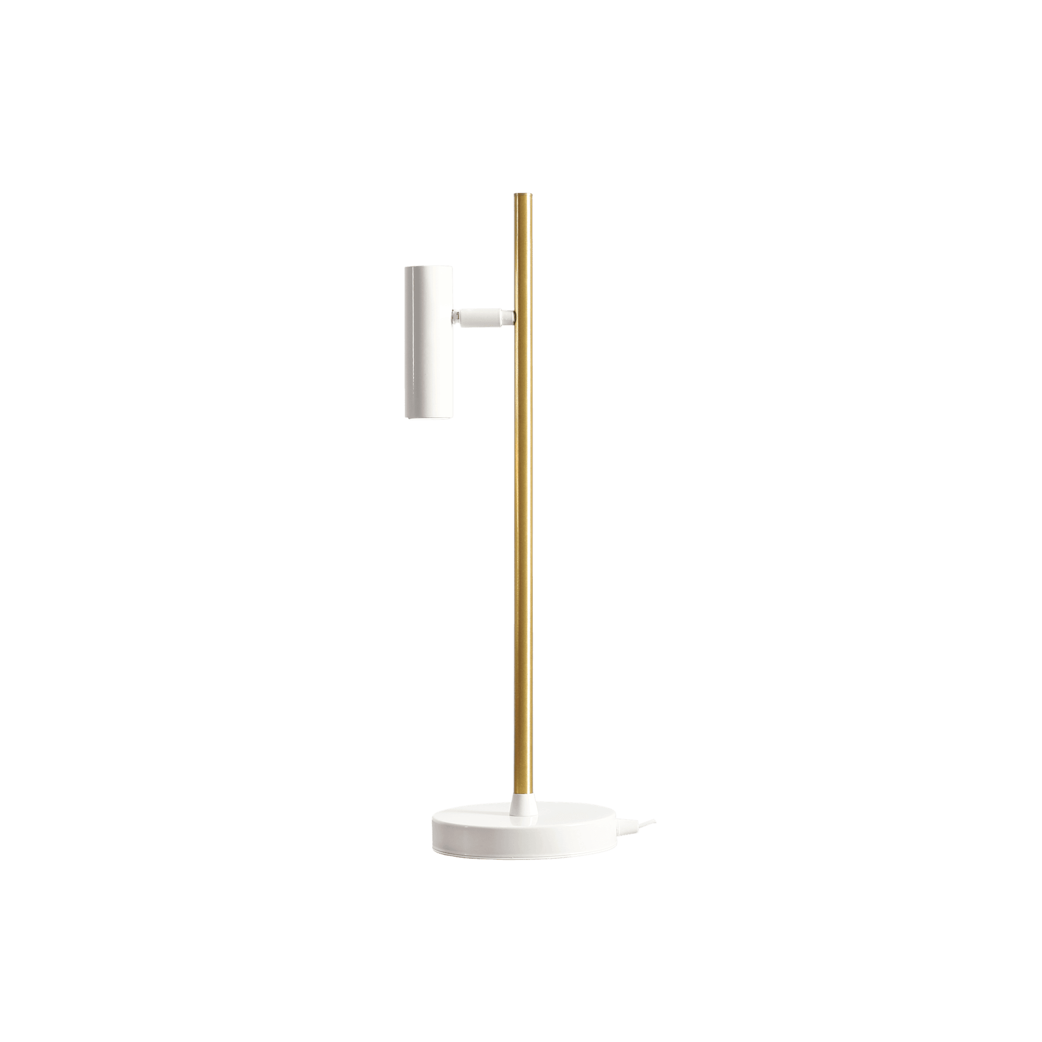 Lampka biurkowa TREVO biały z mosiężnym wykończeniem Artera Eye on Design
