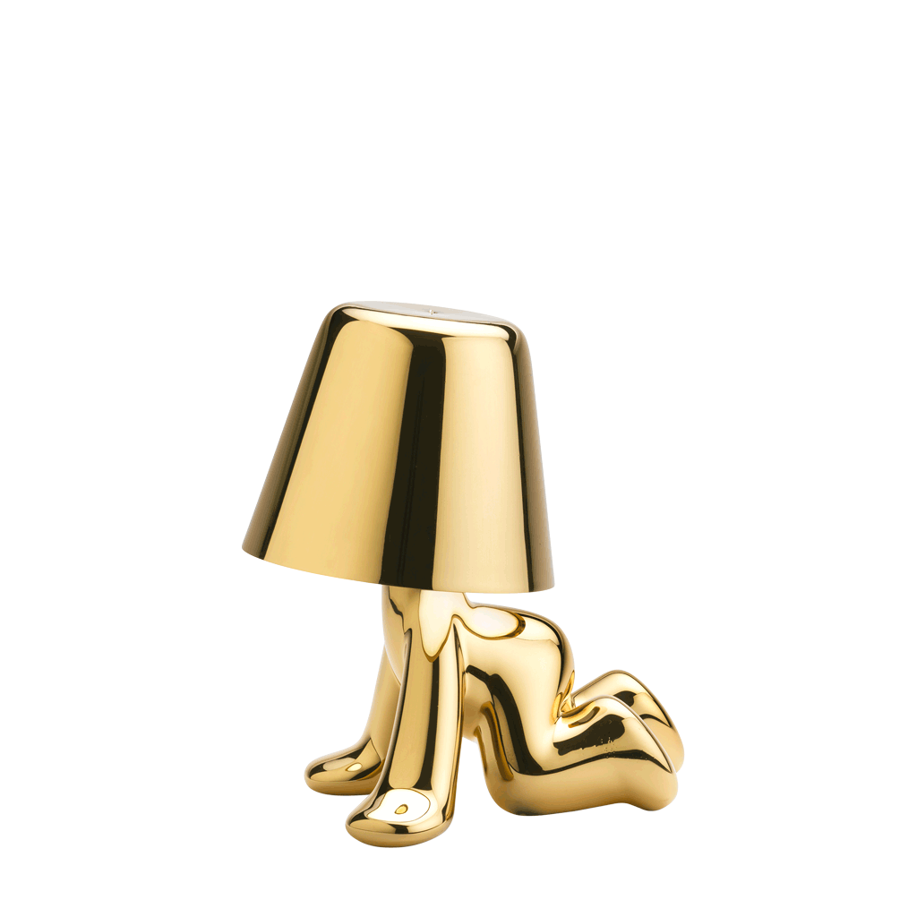 Lampka GOLDEN BROTHER RON złoty Qeeboo Eye on Design