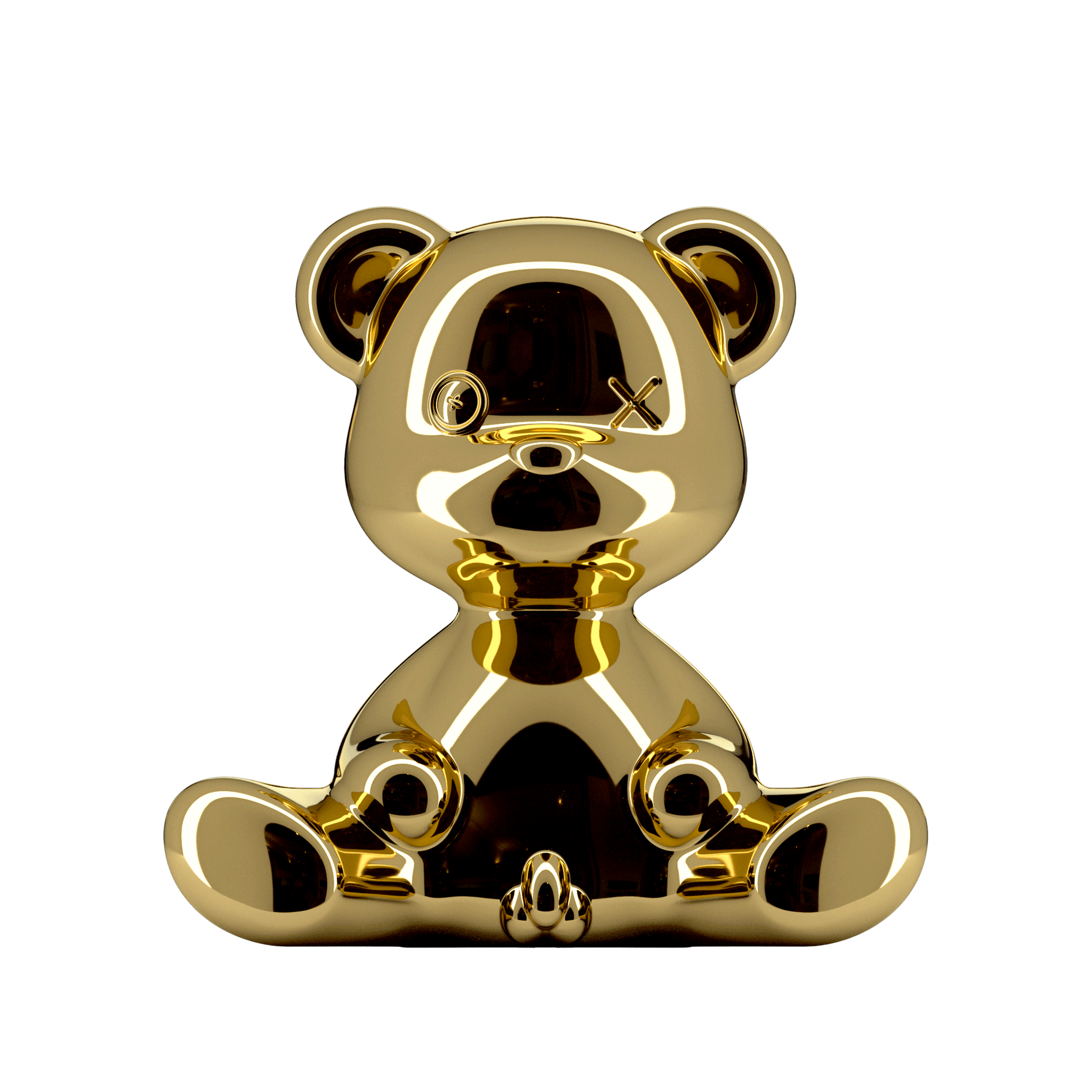 Lampka TEDDY BOY złoty Qeeboo Eye on Design