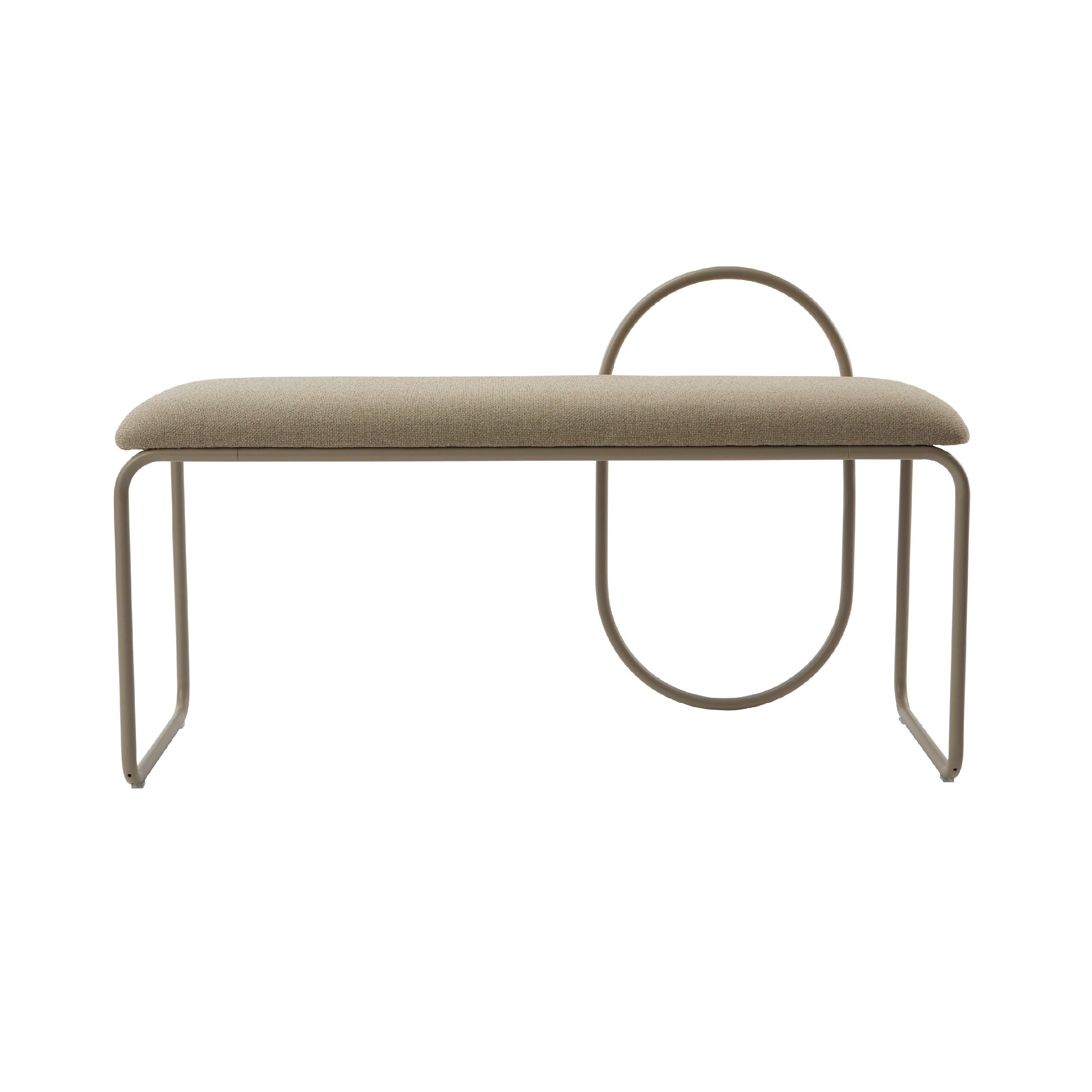 Ławka z tkaniną boucle ANGUI taupe AYTM Eye on Design