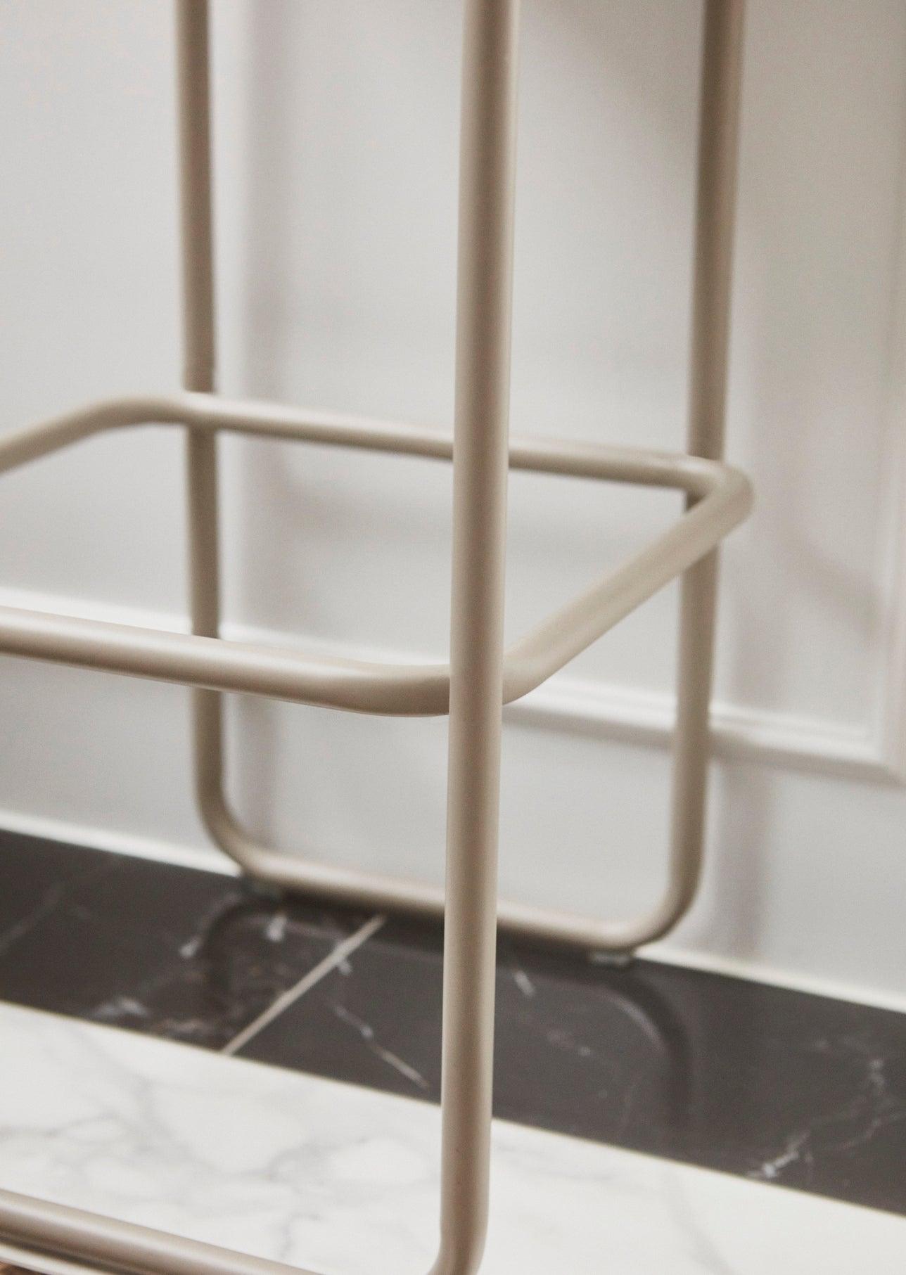 Ławka z tkaniną boucle ANGUI taupe AYTM Eye on Design