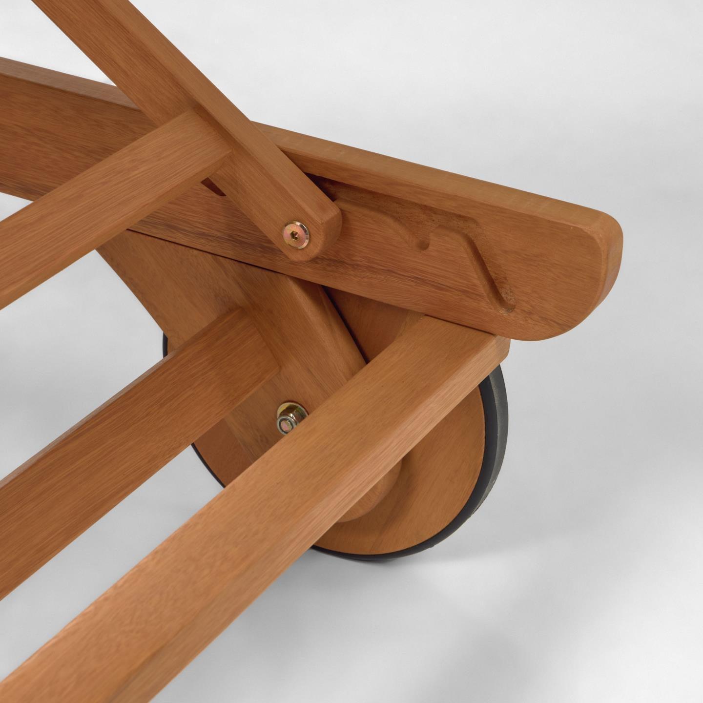 Leżak BEILA lite drewno eukaliptusowe La Forma Eye on Design