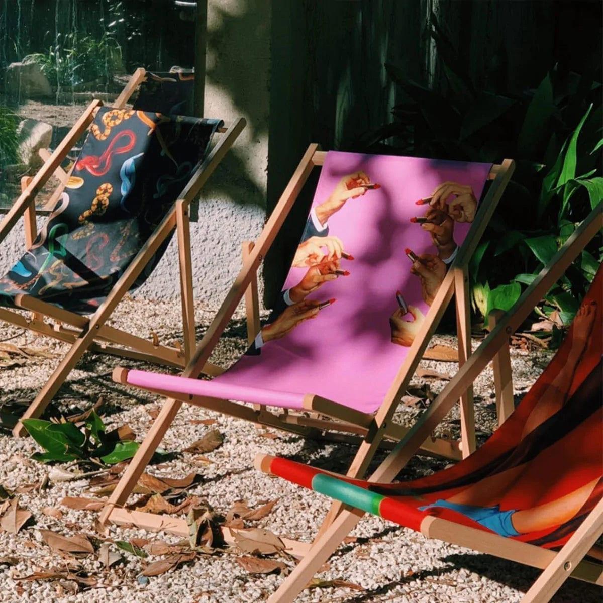 Leżak SEA GIRL niebieski Seletti Eye on Design