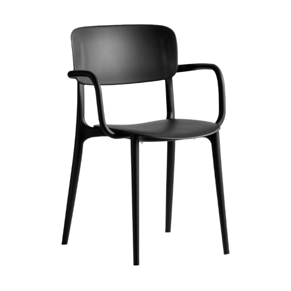 Armchair with Armrests LIBERTY black