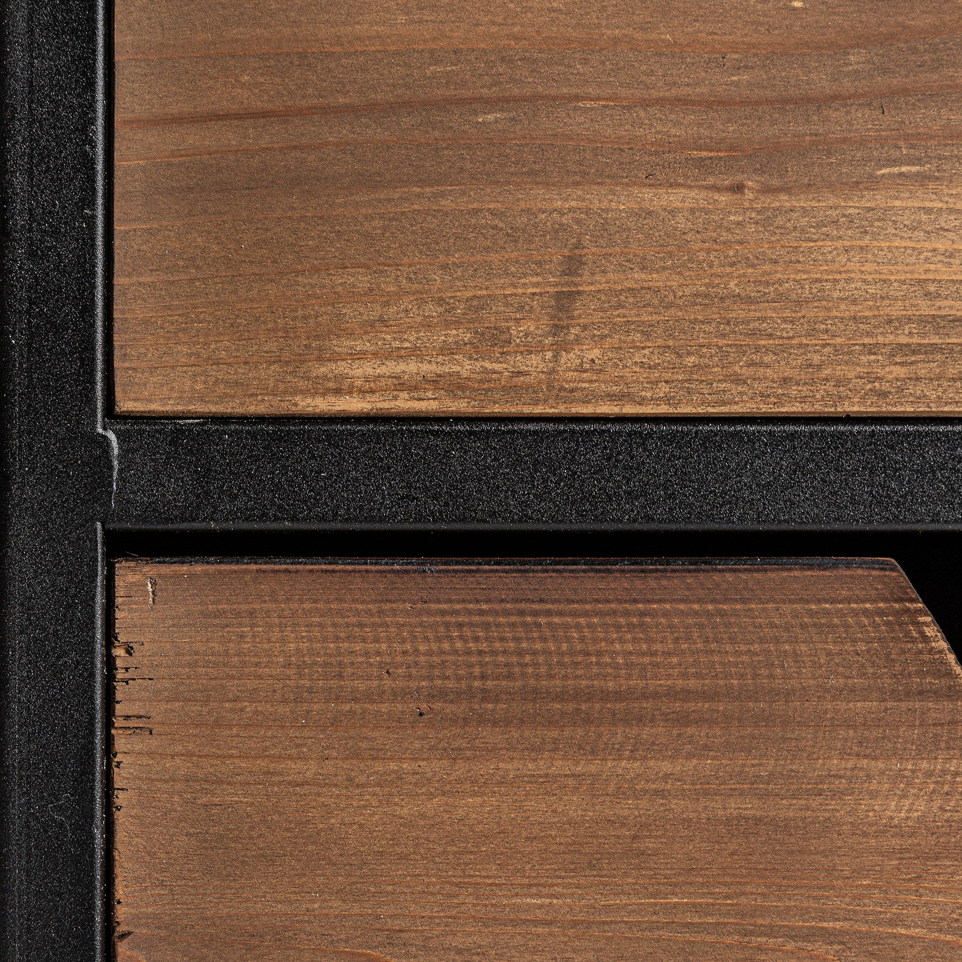 IVALO Bookshelf made of recycled pine wood with a metal finish