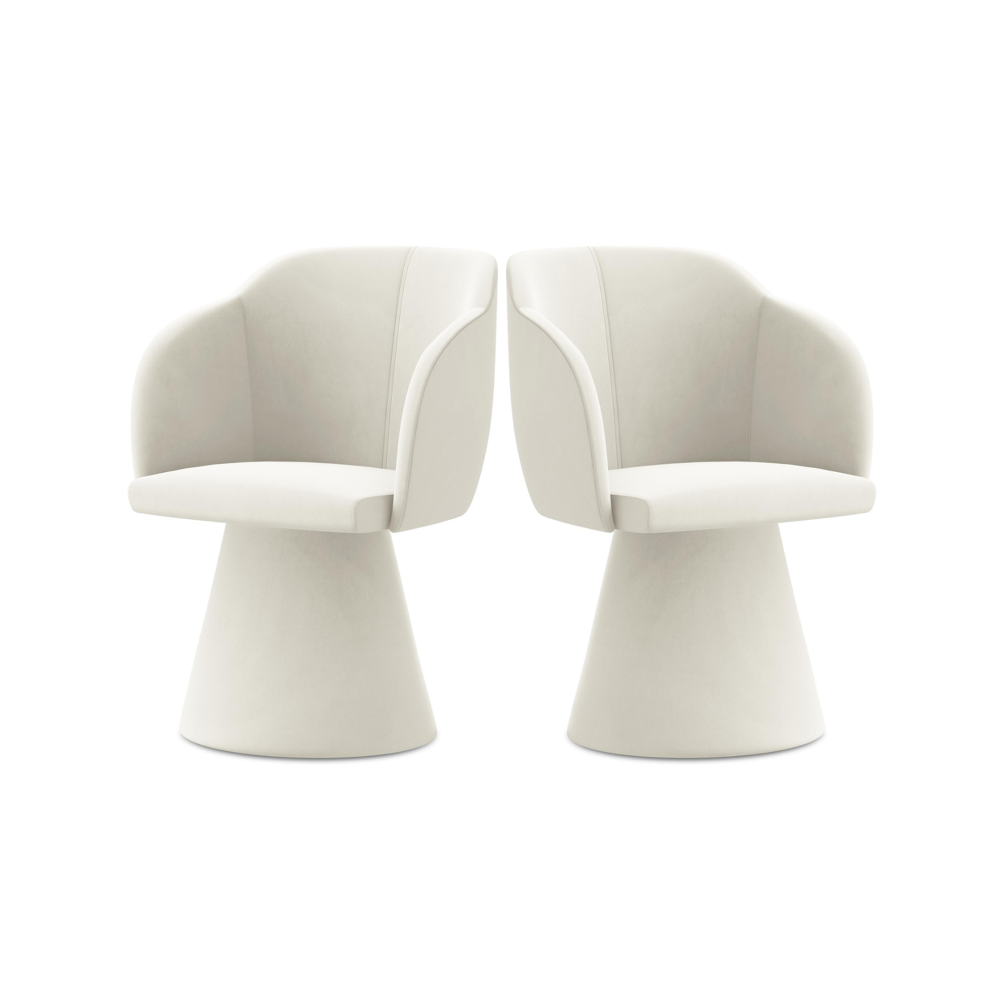 Velvet Chair KANOA Light Beige
