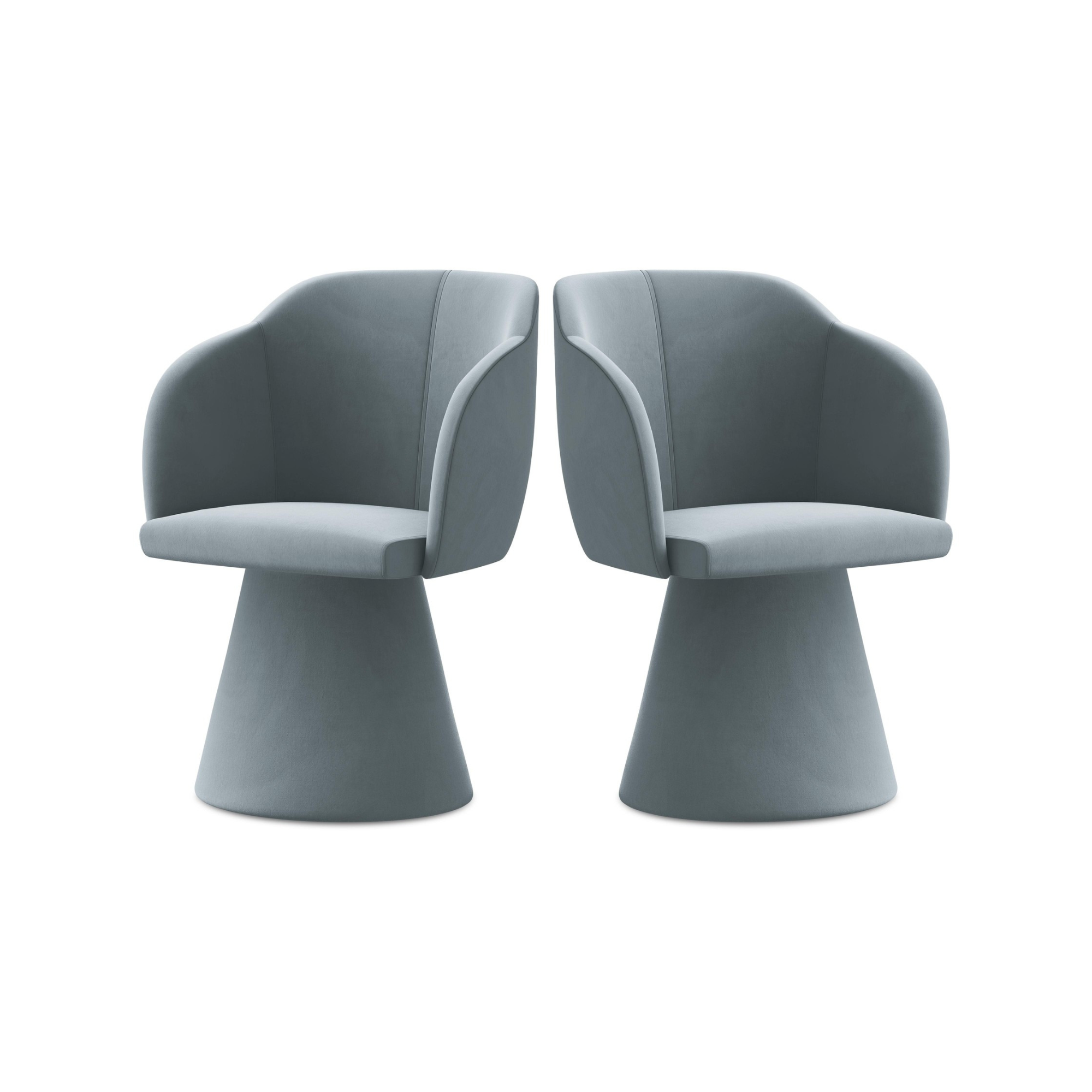 Velvet Chair KANOA Light Blue