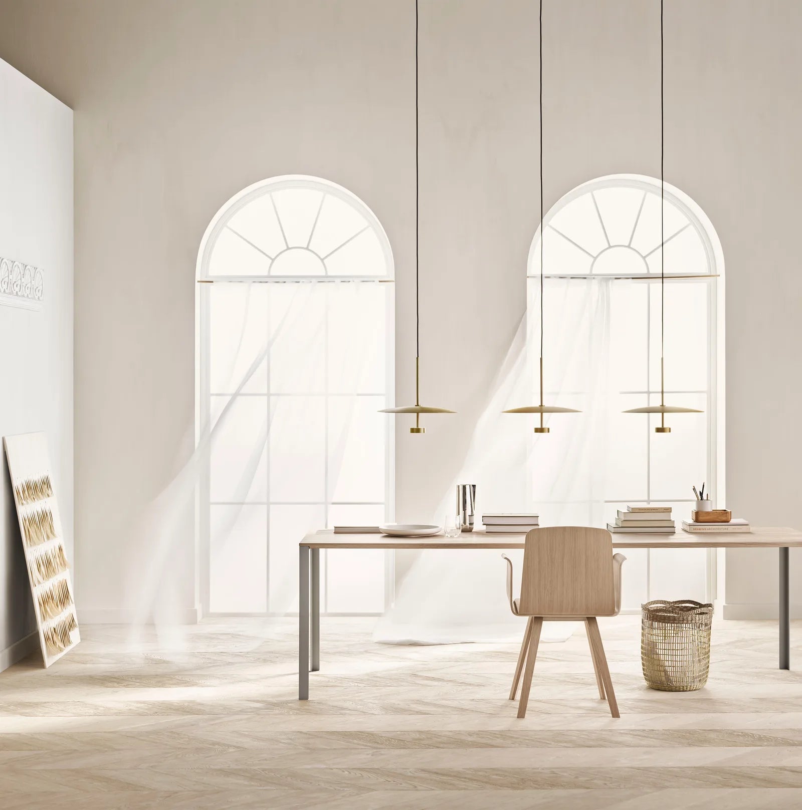 Stôl LINK čierne dubové drevo s čiernym podstavcom