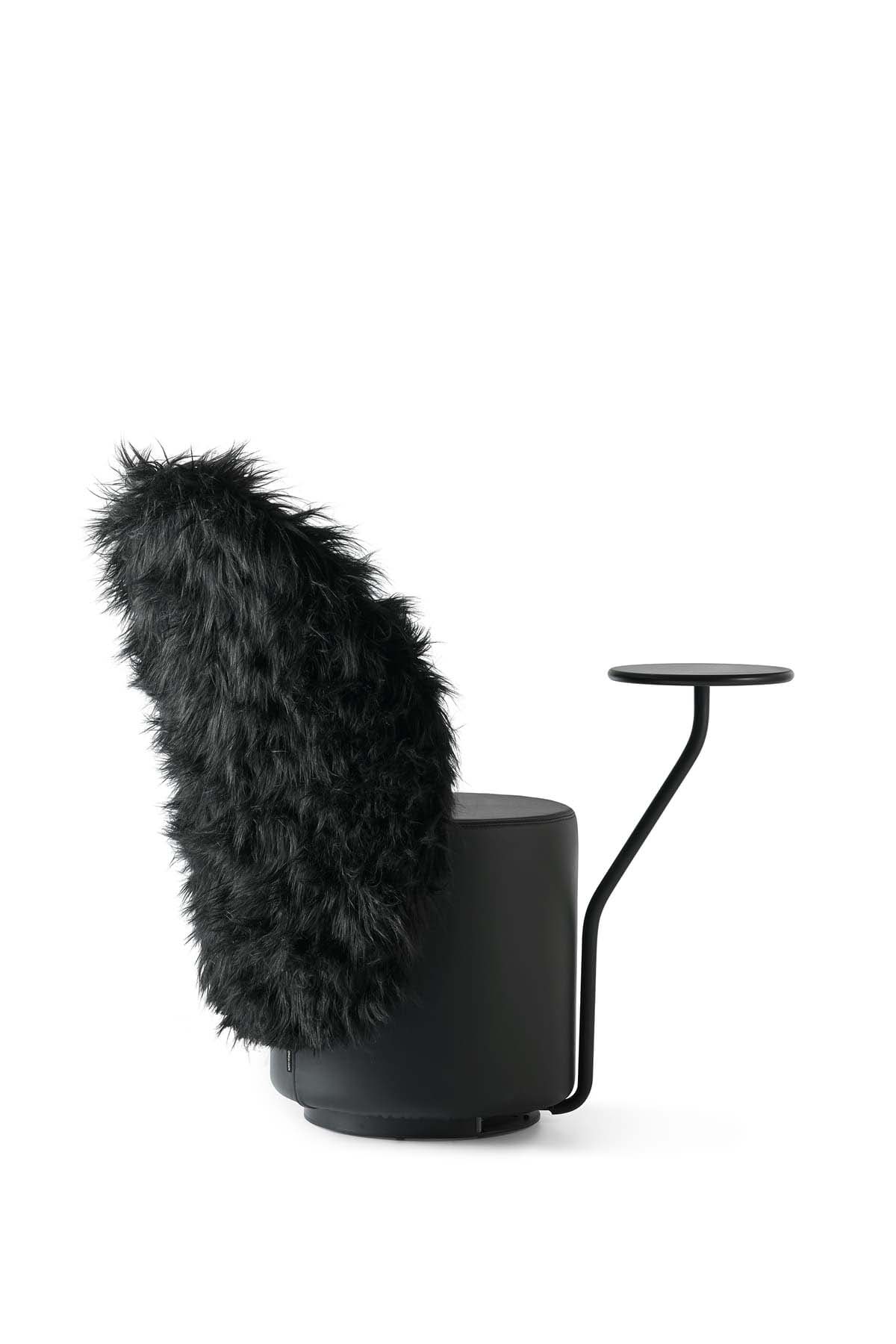 Fotel s stolíkom LOOMI čalúnený