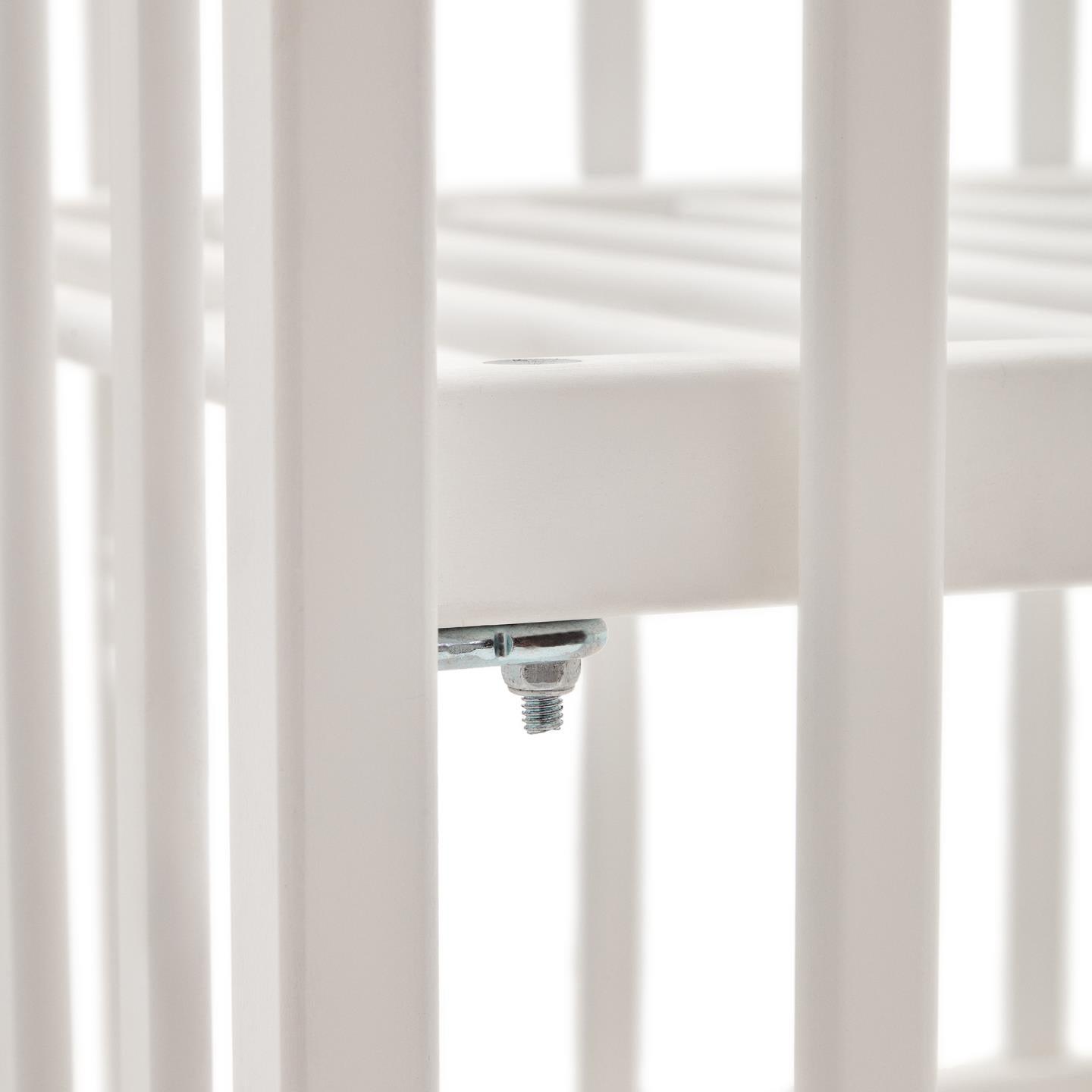 Łóżeczko dziecięce SHANTAL białe drewno bukowe La Forma Eye on Design