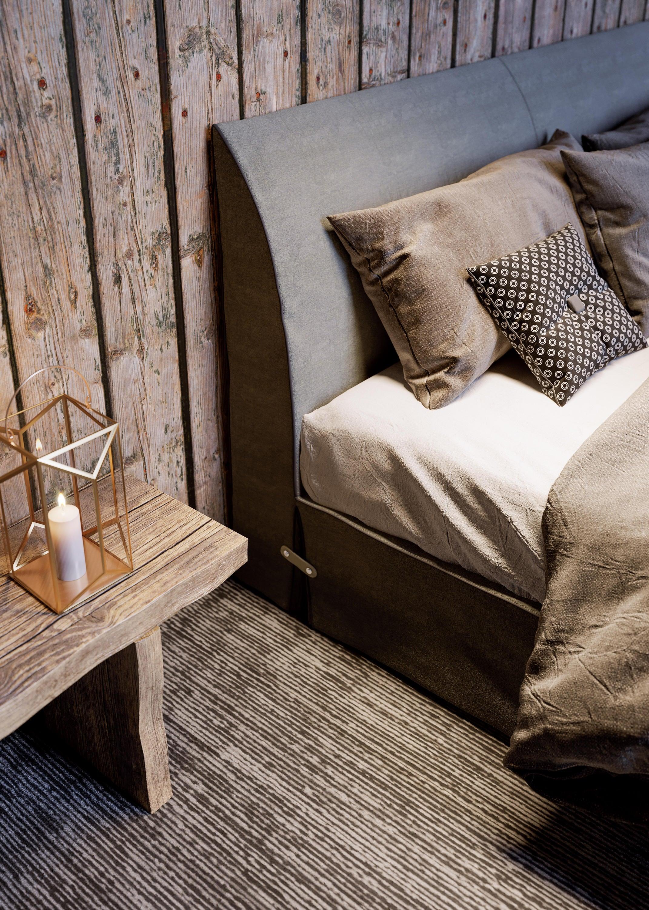 Łóżko BOTTON UP ciemnoszary Liu Jo Living Eye on Design