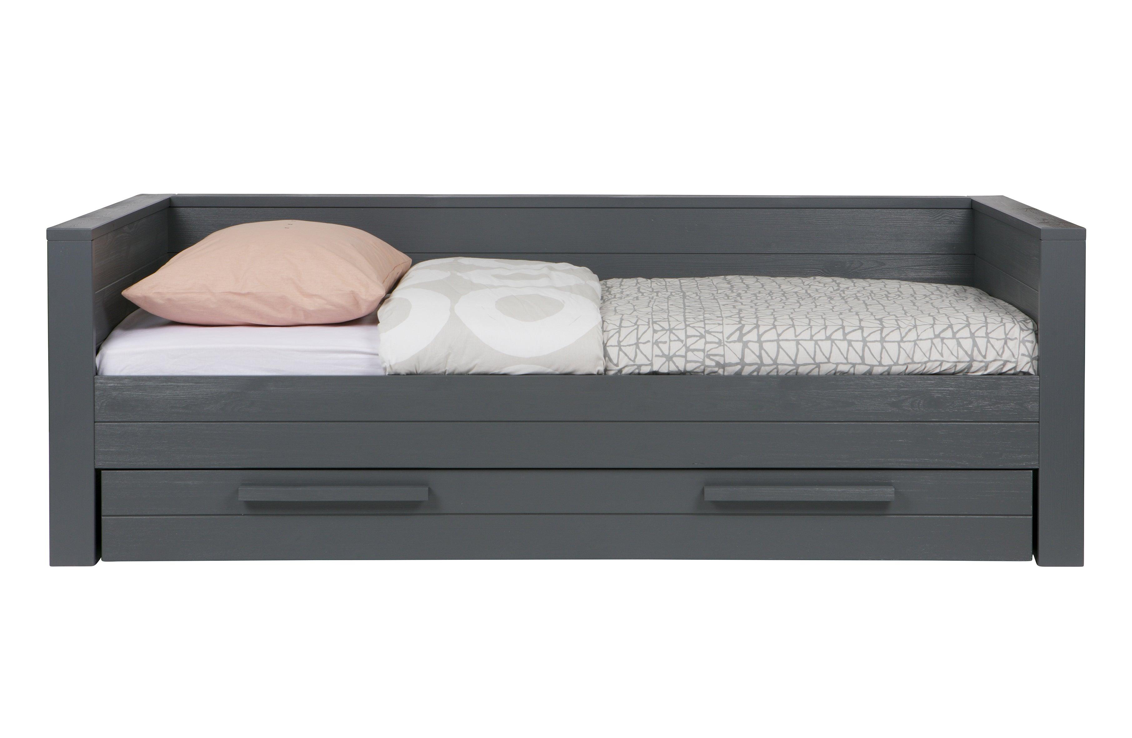 Łóżko DENNIS grafitowy Woood Eye on Design