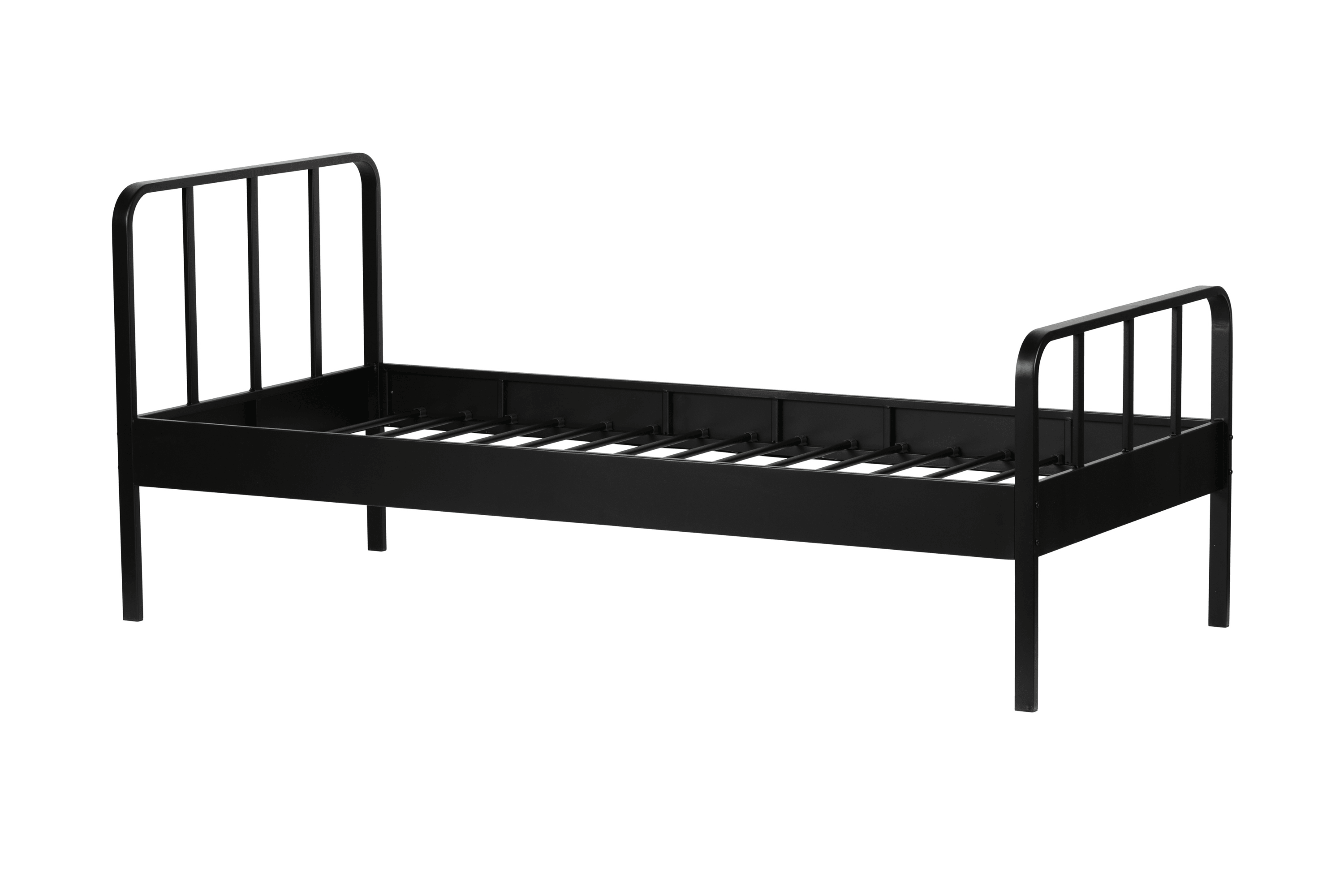 Łóżko metalowe MEES czarny Woood Eye on Design