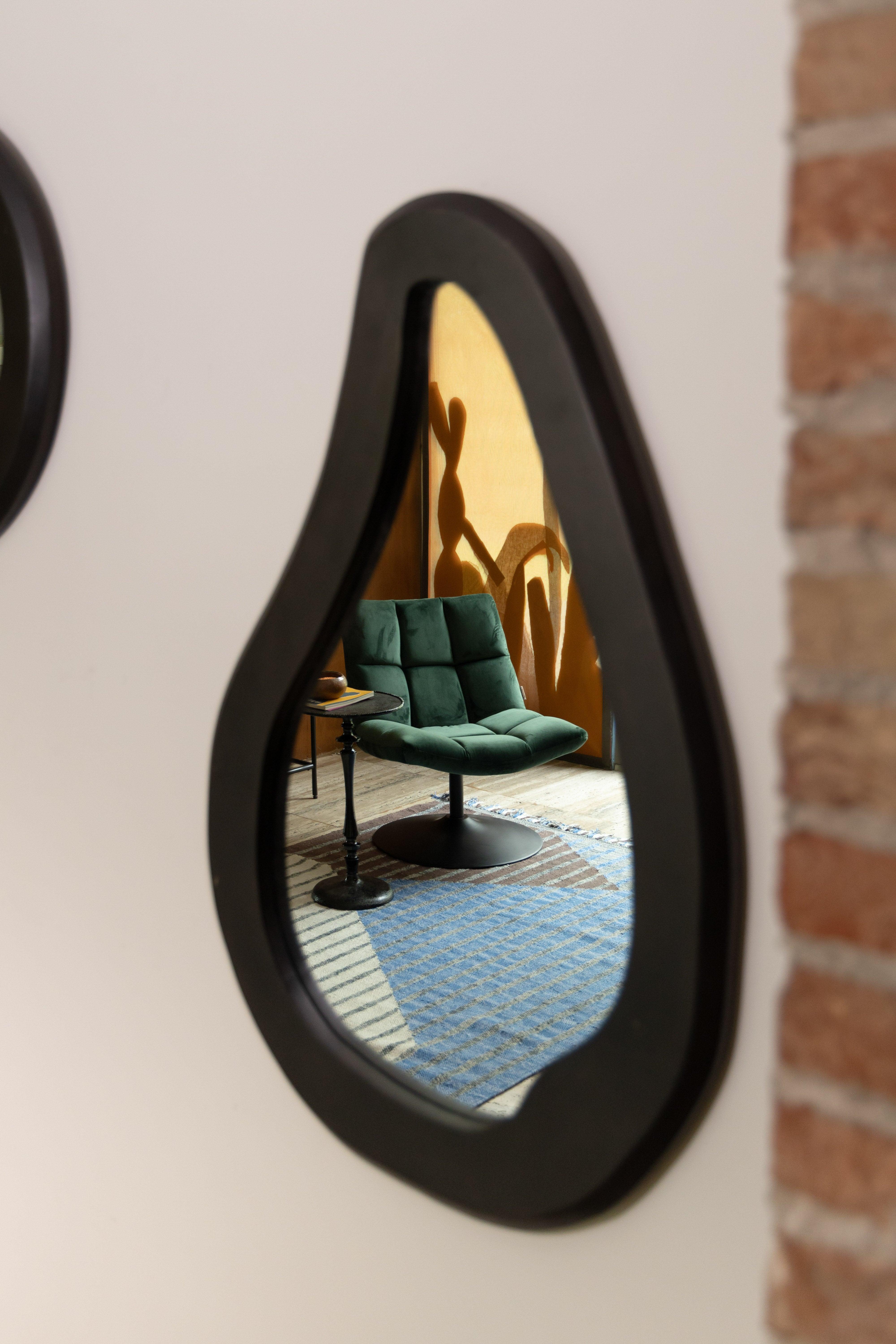 Aren Mirror Wood Black L Dutchbone Eye on Design