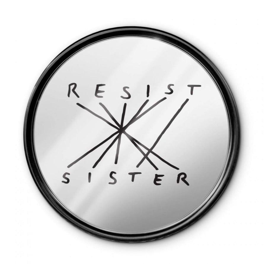 Lustro CONNECTION RESIST SISTER czarny Seletti Eye on Design
