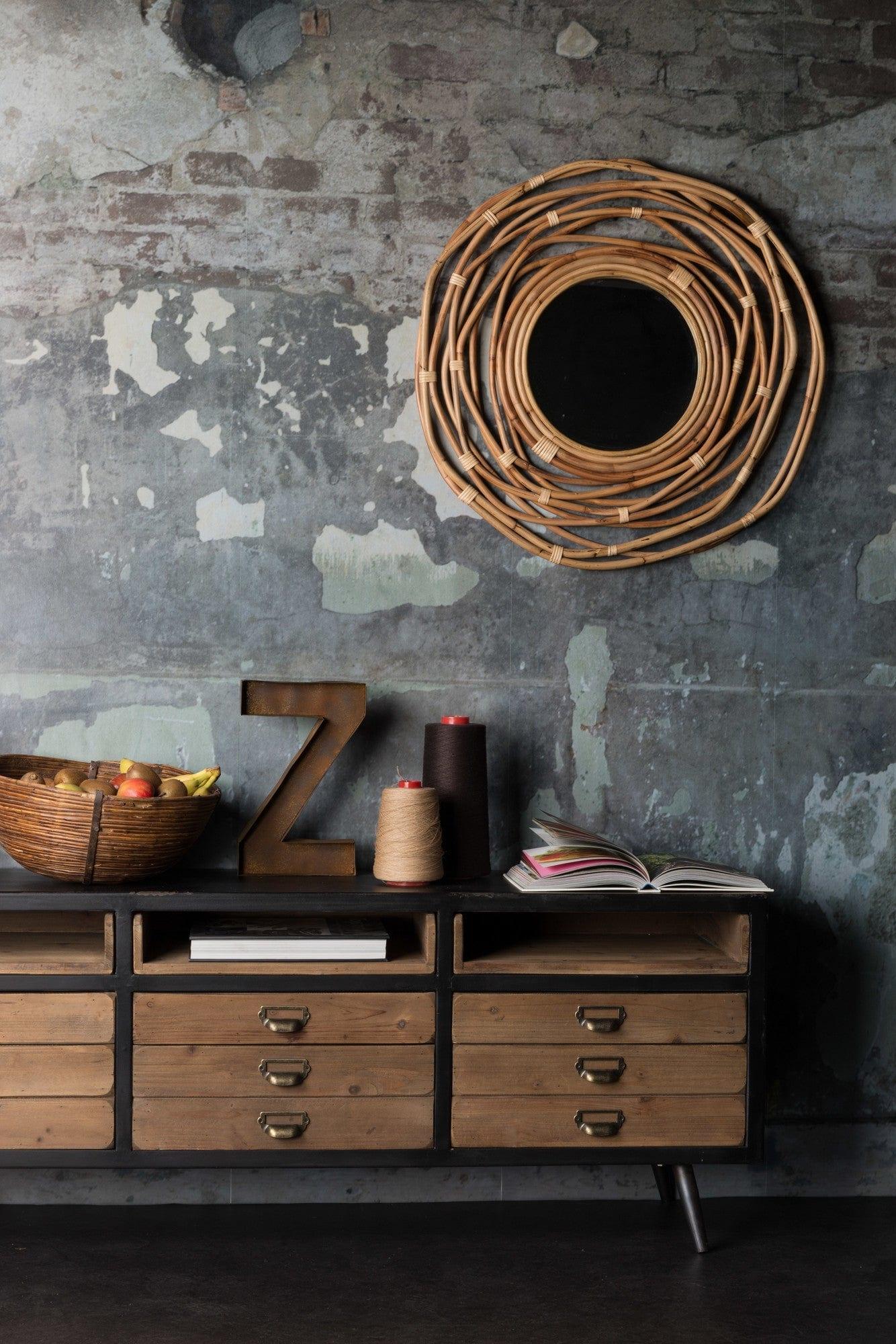 Lustro KUBU rattan Dutchbone Eye on Design