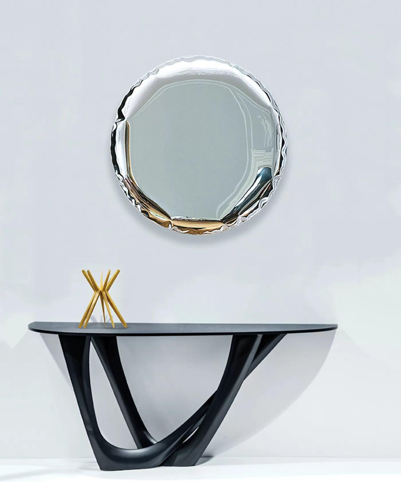 Lustro OKO gradient szmaragd Zieta Studio Eye on Design