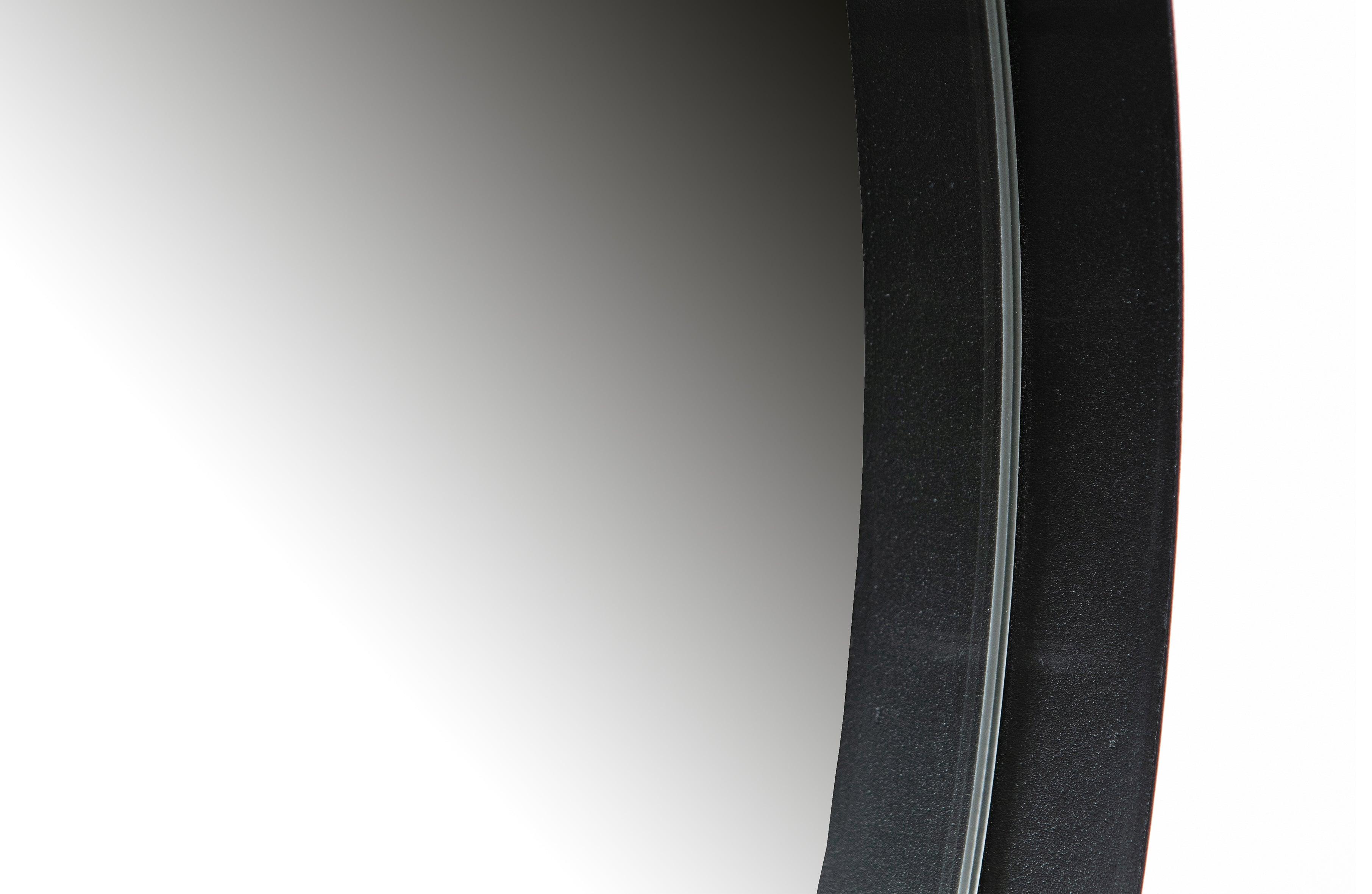 Lustro okrągłe DOUTZEN czarna rama Woood Eye on Design