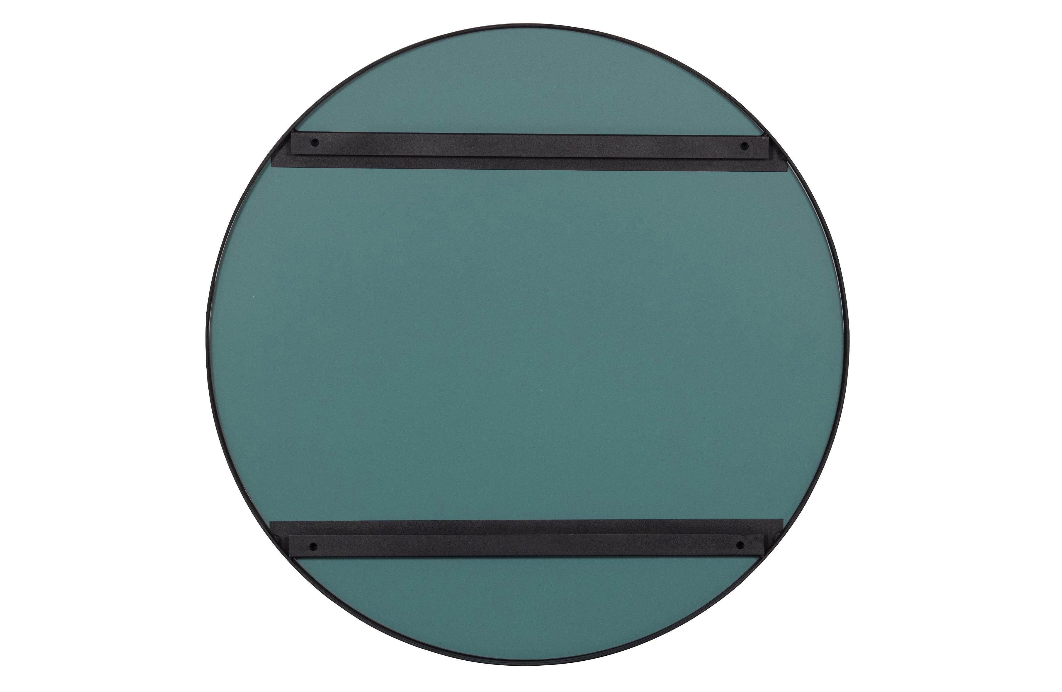 Lustro okrągłe DOUTZEN czarna rama Woood Eye on Design