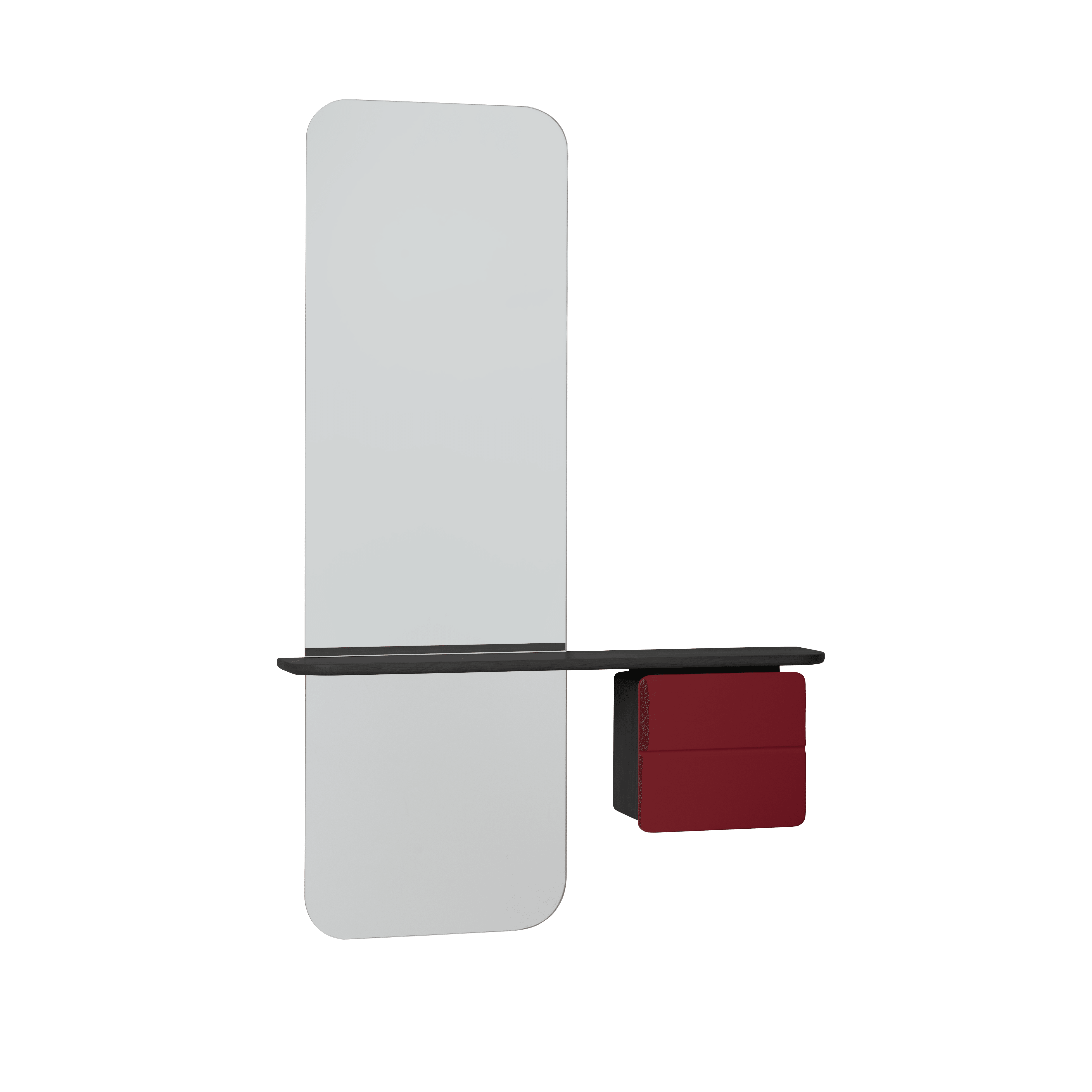 Lustro ONE MORE LOOK bordowy z czarnym dębem UMAGE Eye on Design