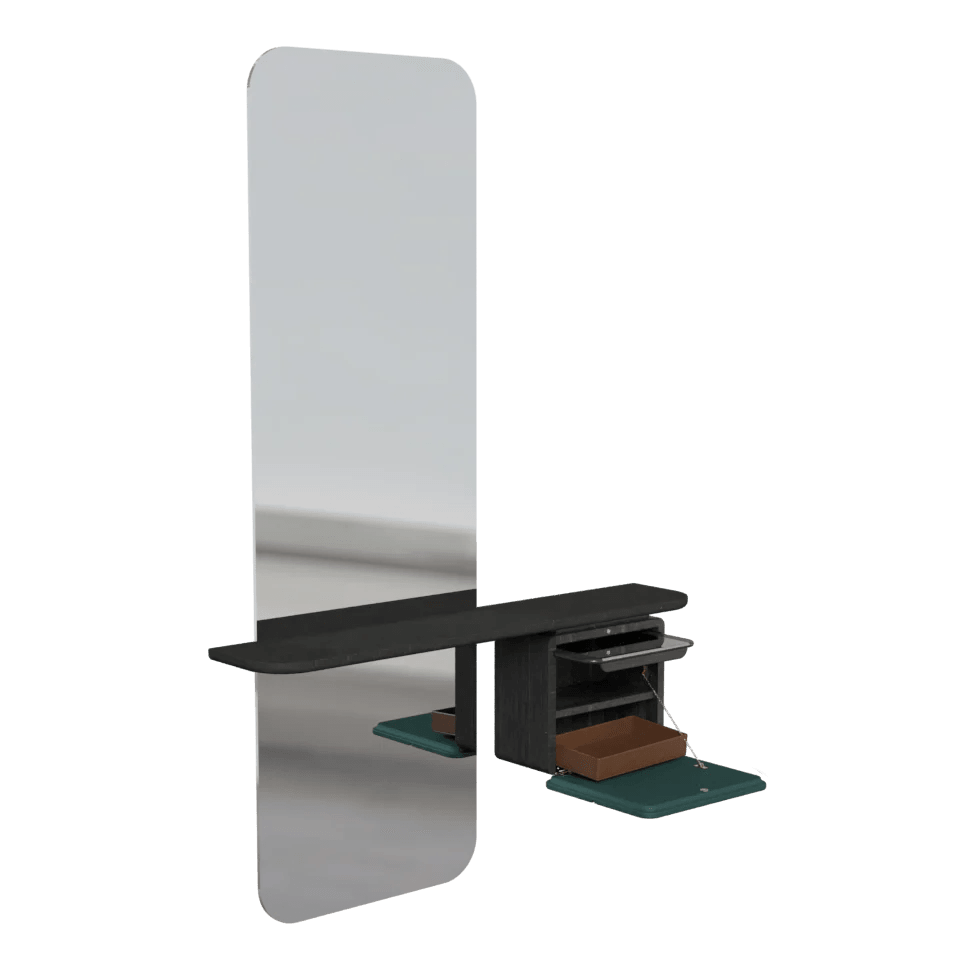 Lustro ONE MORE LOOK jasnoszary z czarnym dębem UMAGE Eye on Design