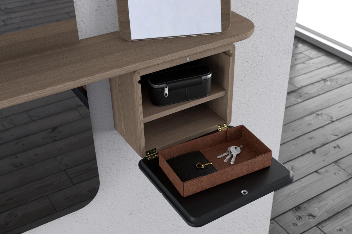 Lustro ONE MORE LOOK różowy z dębem UMAGE Eye on Design