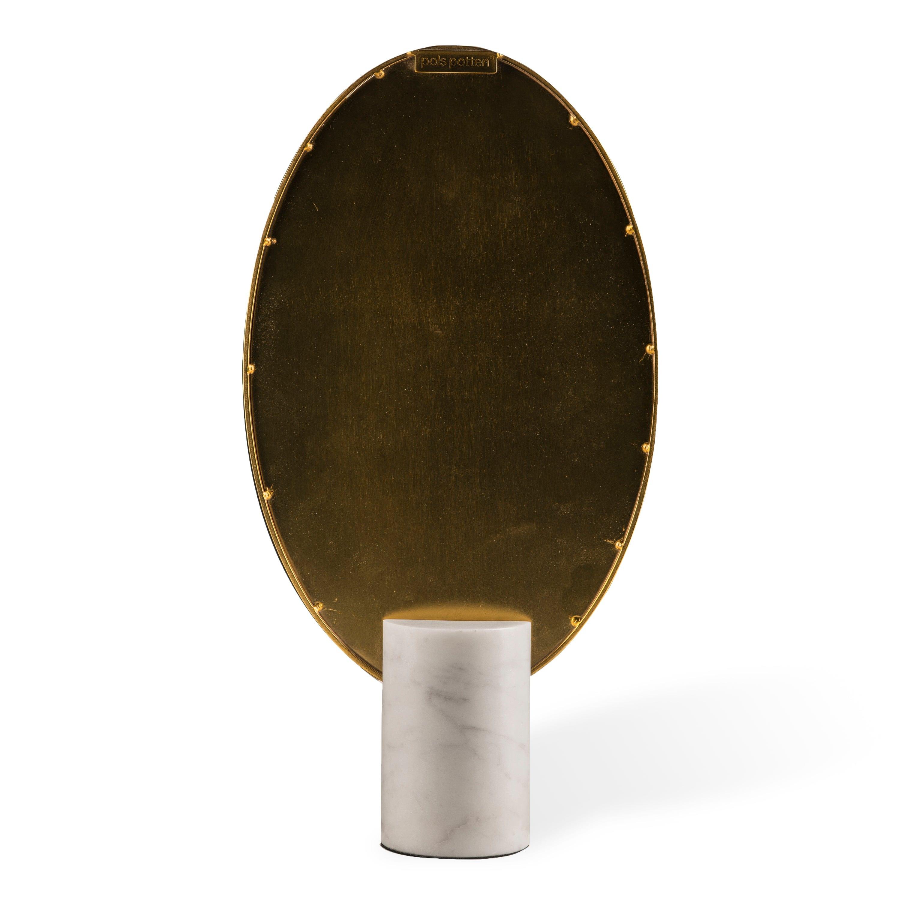 Lustro OVAL biały marmur Pols Potten Eye on Design