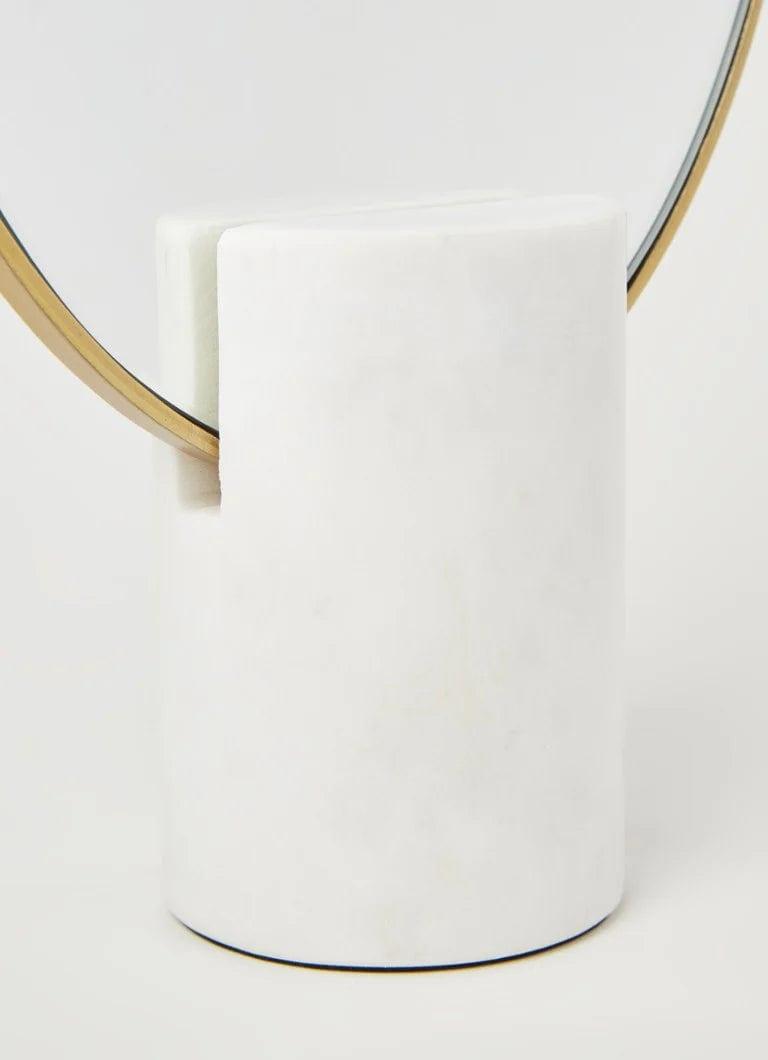 Lustro OVAL biały marmur Pols Potten Eye on Design