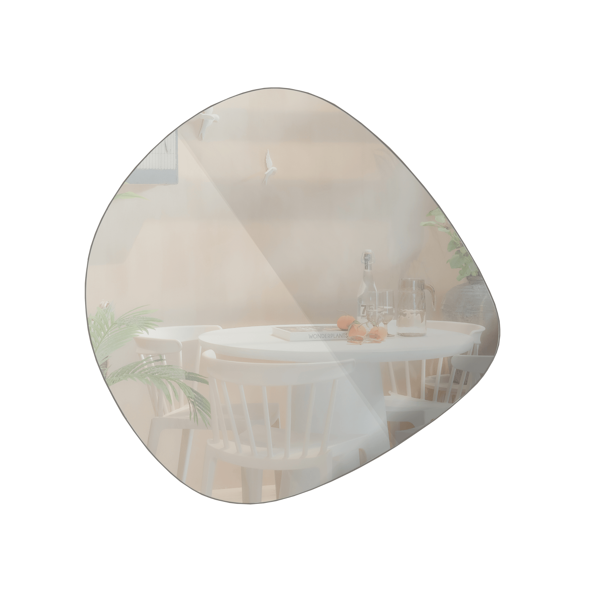 Lustro PHILOU czarna rama Woood Exclusive Eye on Design