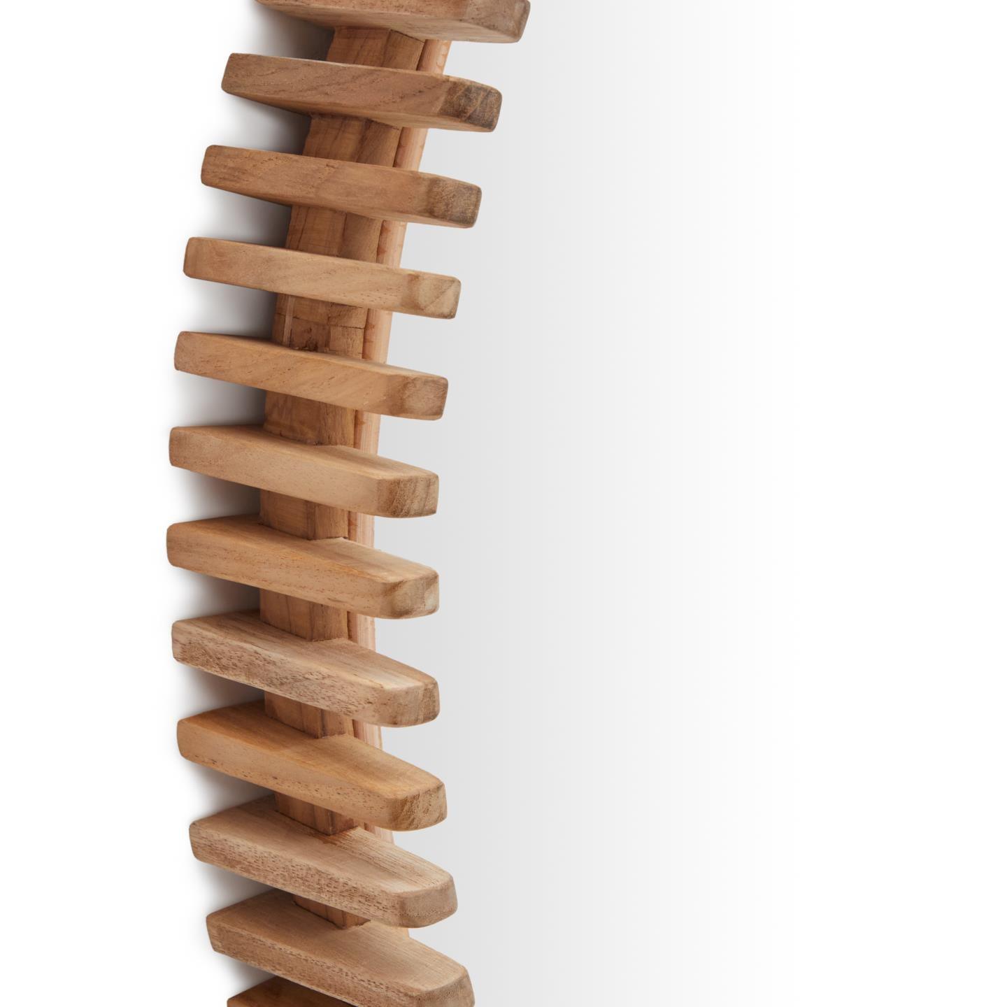 Lustro POLKE lite drewno tekowe La Forma Eye on Design