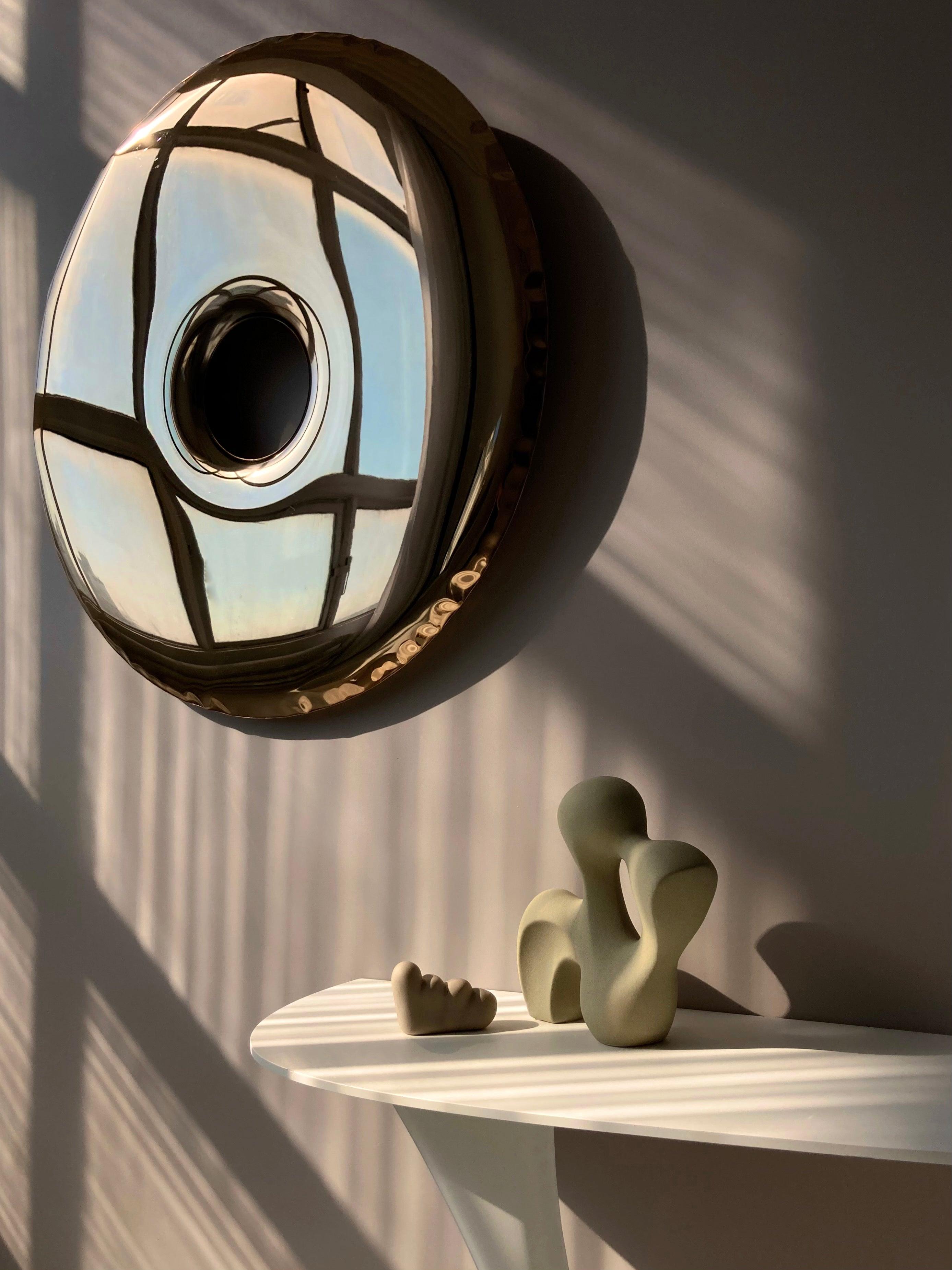 Lustro RONDO aurum jasnozłoty Zieta Studio Eye on Design