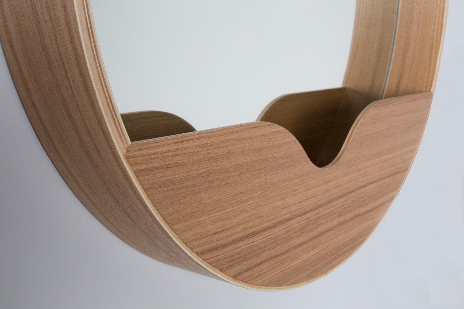 Lustro ścienne ROUND 60 drewniane Zuiver Eye on Design