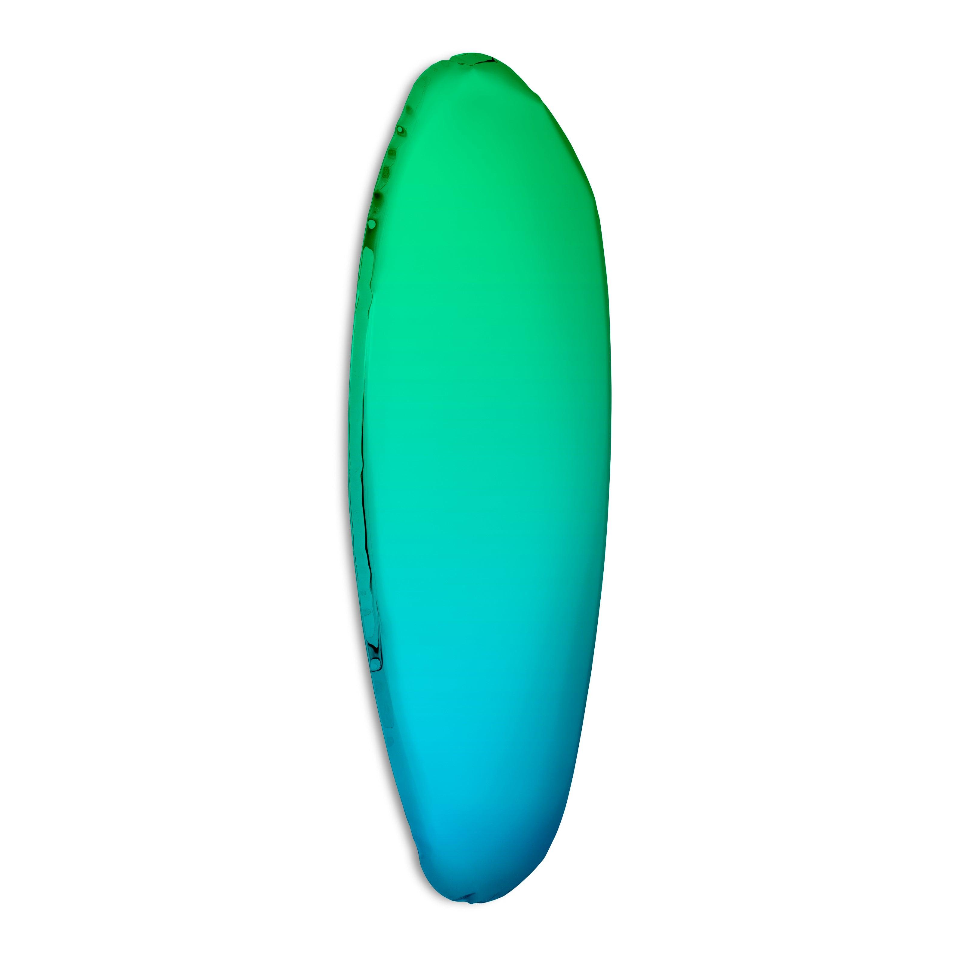 Lustro TAFLA O gradient szmaragd/szafir Zieta Studio O1 Eye on Design