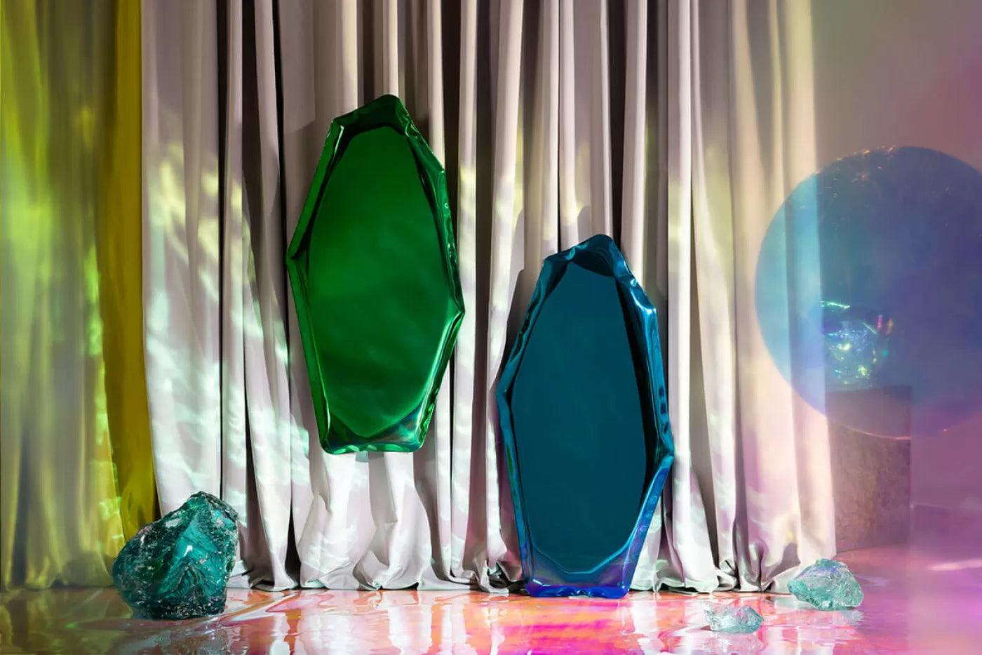 Lustro TAFLA Q transitions czerwony rubion Zieta Studio Eye on Design