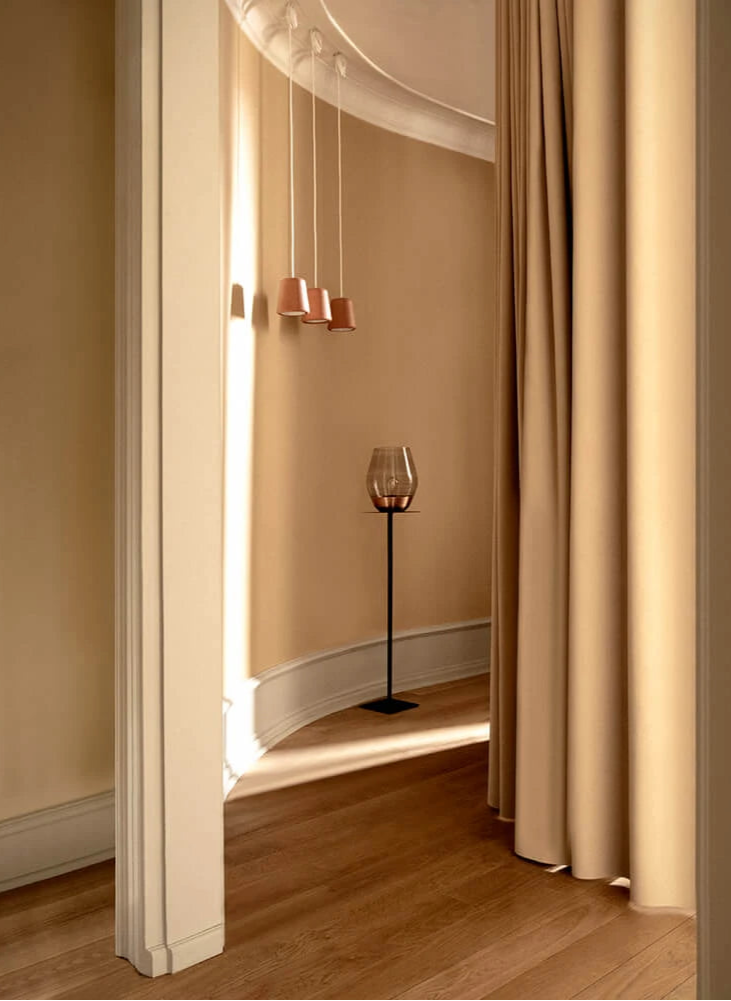 Závesná lampa MATERIÁL dubový