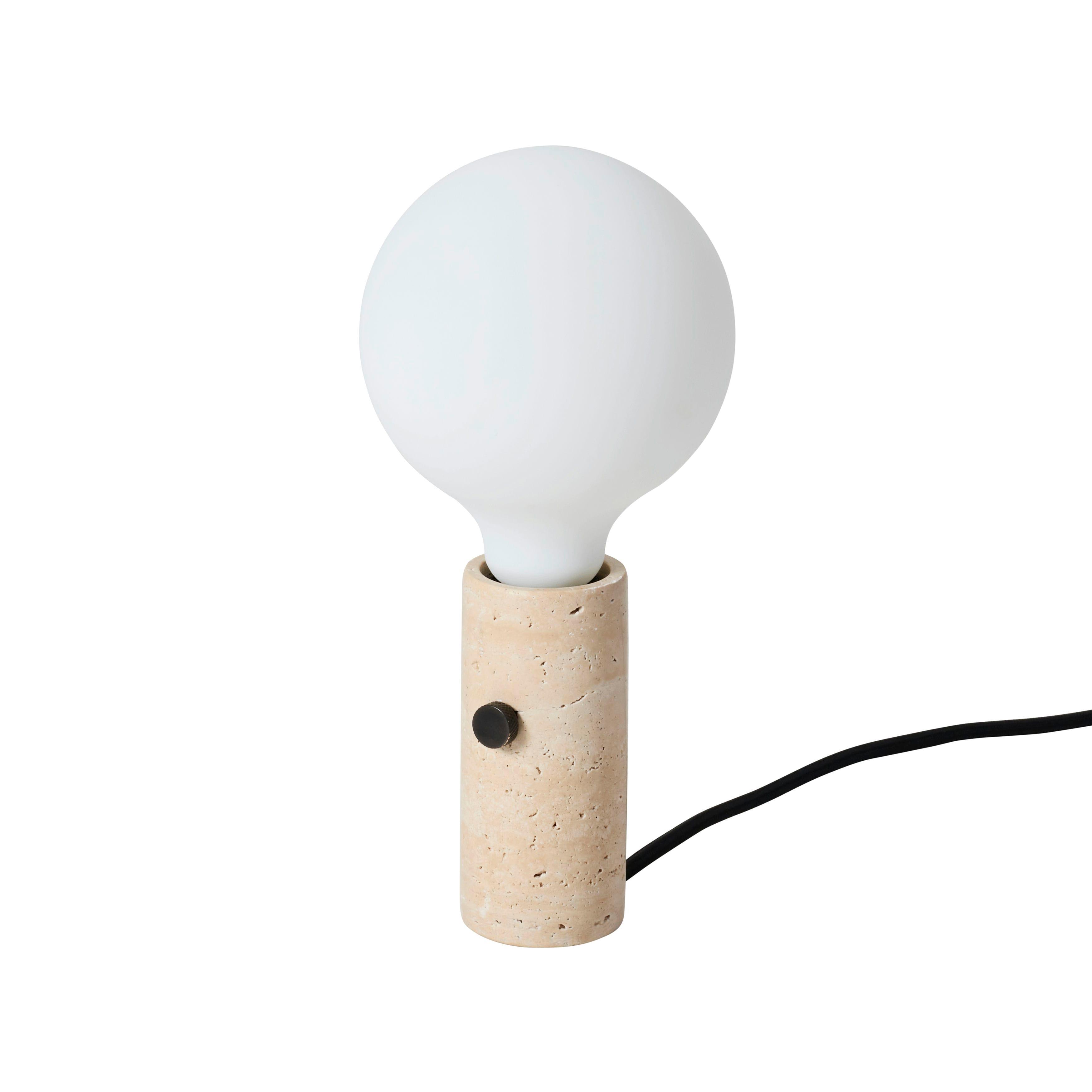 Core multifunction lamp cream travertine