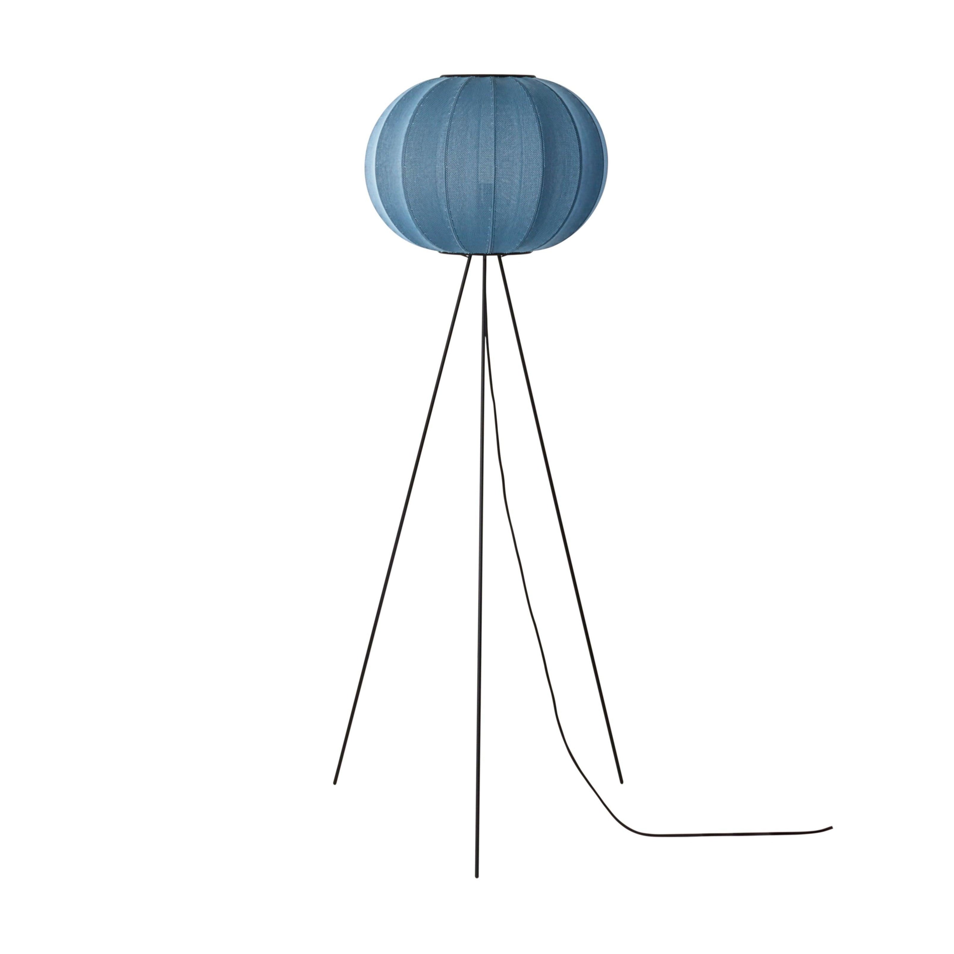 High tripod floor lamp KNIT-WIT blue