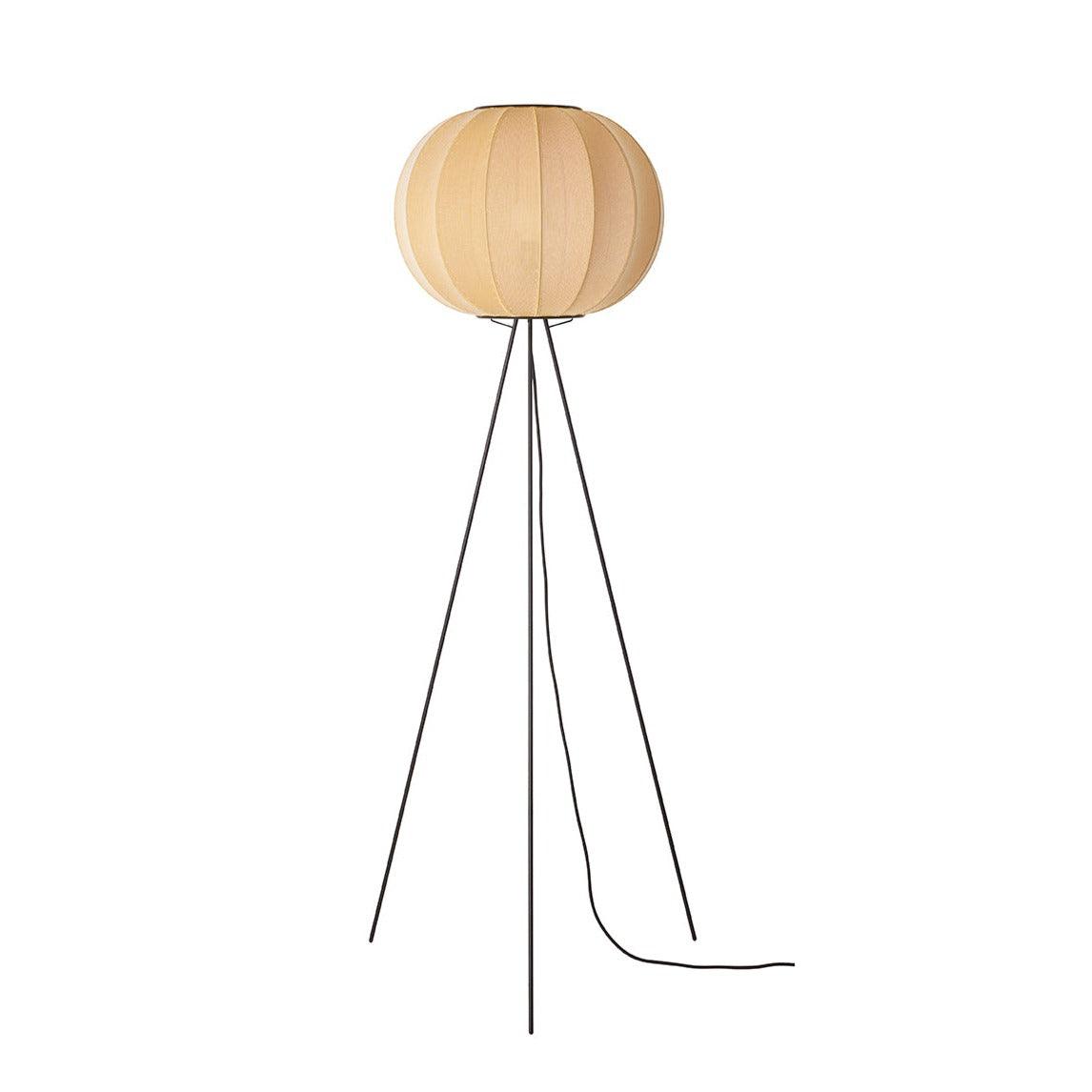 Vysoká trojnohá podlahová lampa KNIT-WIT žltá