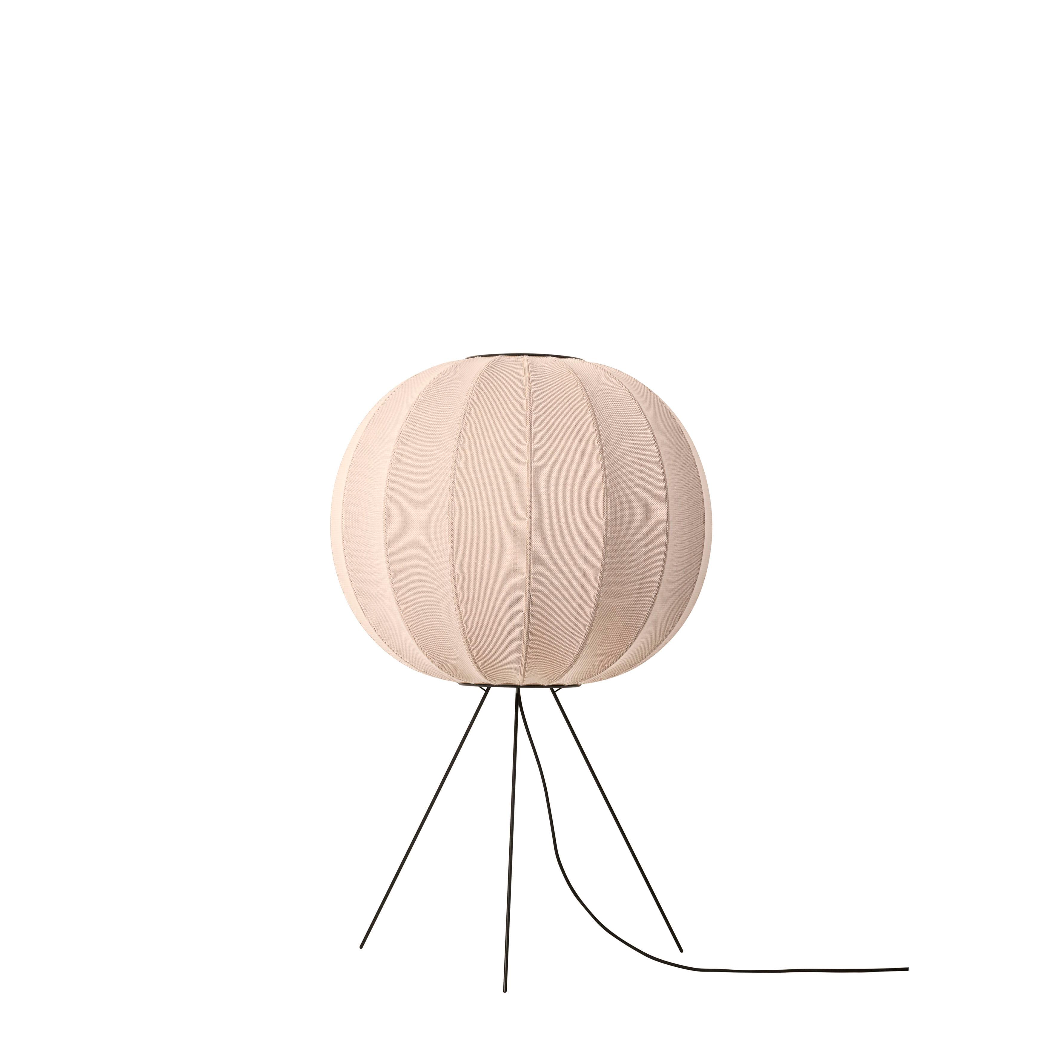 Low tripod floor lamp KNIT-WIT sand