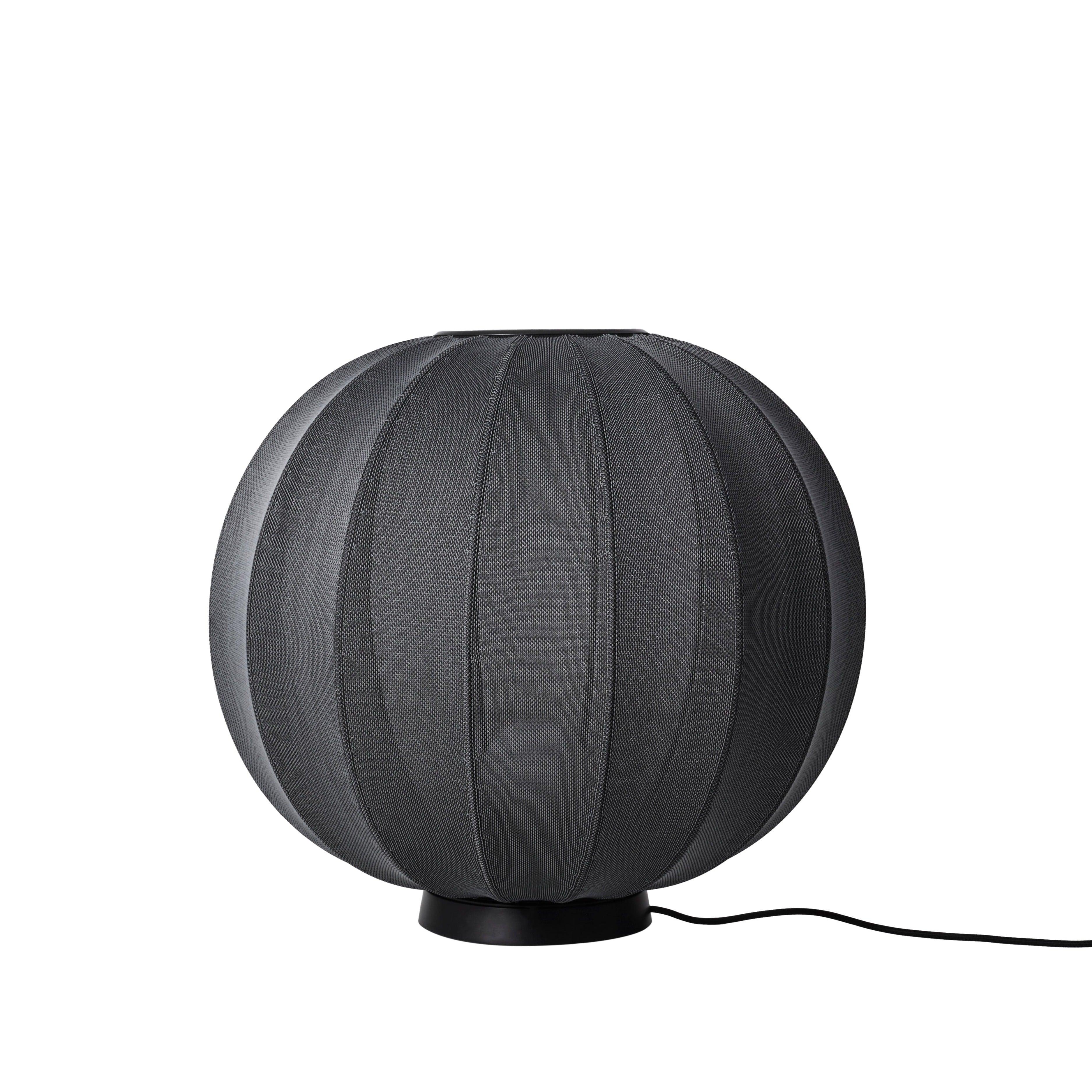 Nízka podlahová lampa KNIT-WIT LEVEL čierna